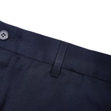 Quick Dry Wicking Poly Blend Twill Slim Fit Suit Pants
