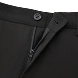 Quick Dry Wicking Poly Blend Twill Slim Fit Suit Pants