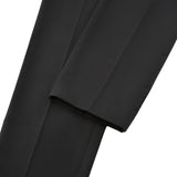 Quick Dry Wicking Poly Blend Twill Slim Fit Suit Pants