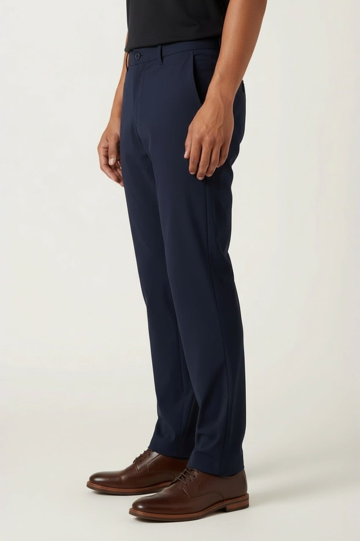 G2000 Pants Lyocell Blend Twill Smart Fit Suit Pants With Elastic Waistband