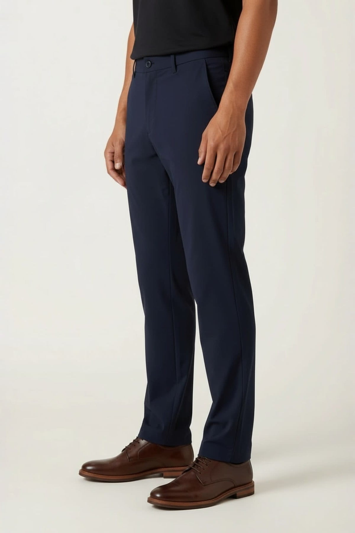 G2000 Pants Lyocell Blend Twill Smart Fit Suit Pants With Elastic Waistband