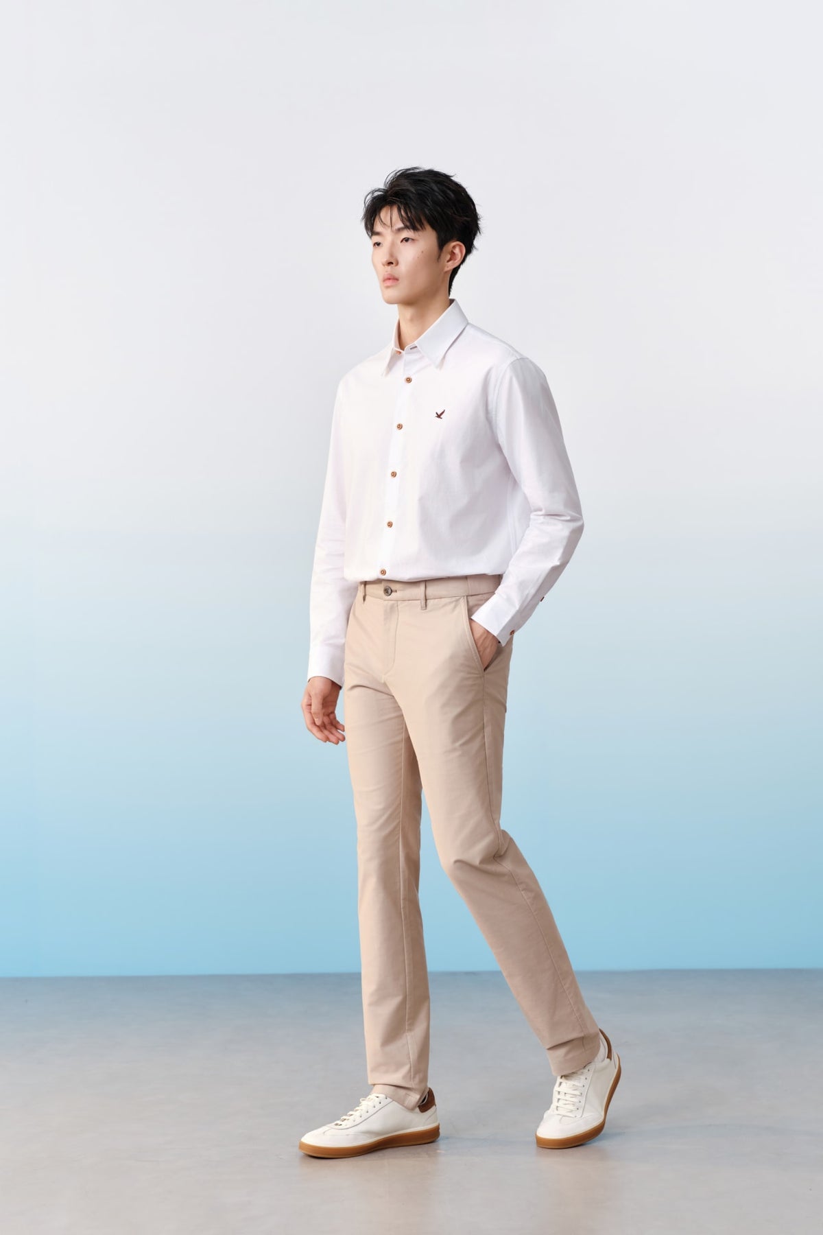G2000 Pants Cotton Blend Stretch Twill Slim Tapered Fit Casual Pants