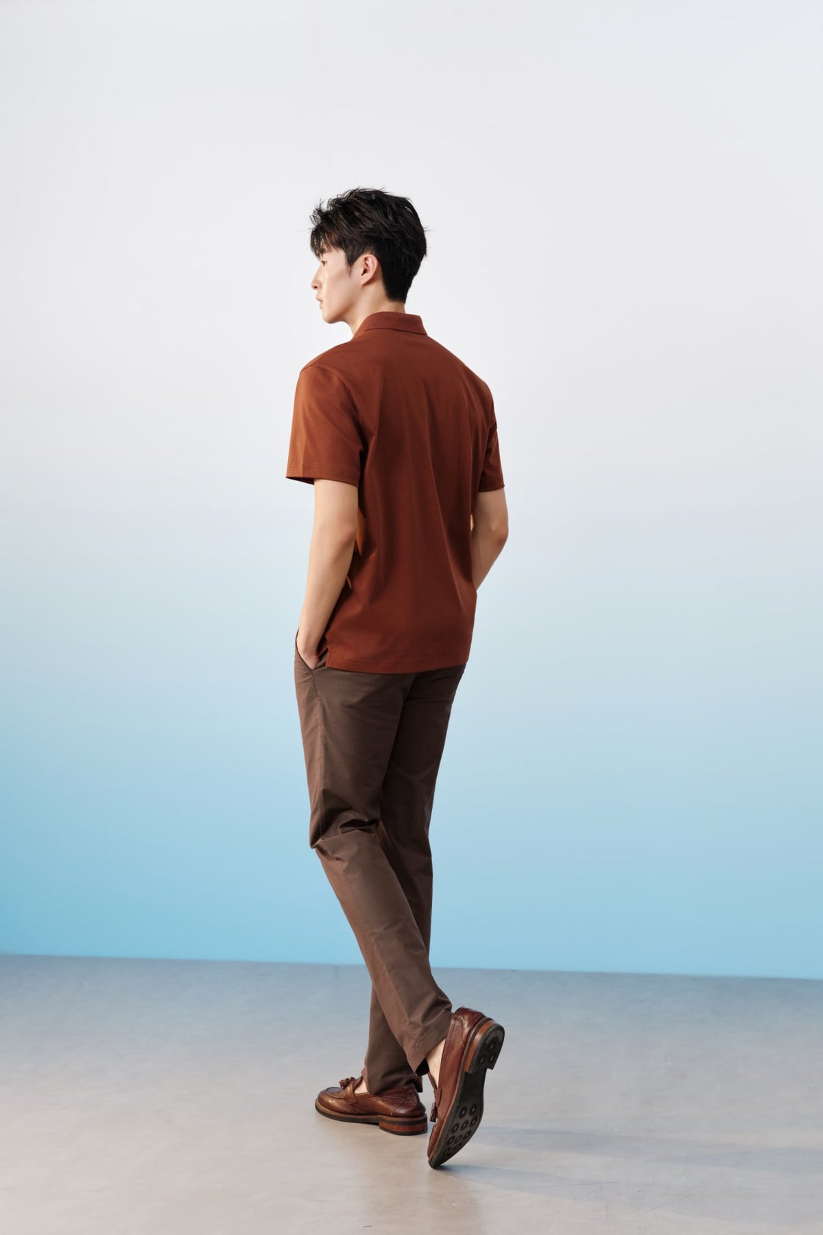 G2000 Pants Cotton Blend Stretch Twill Slim Tapered Fit Casual Pants