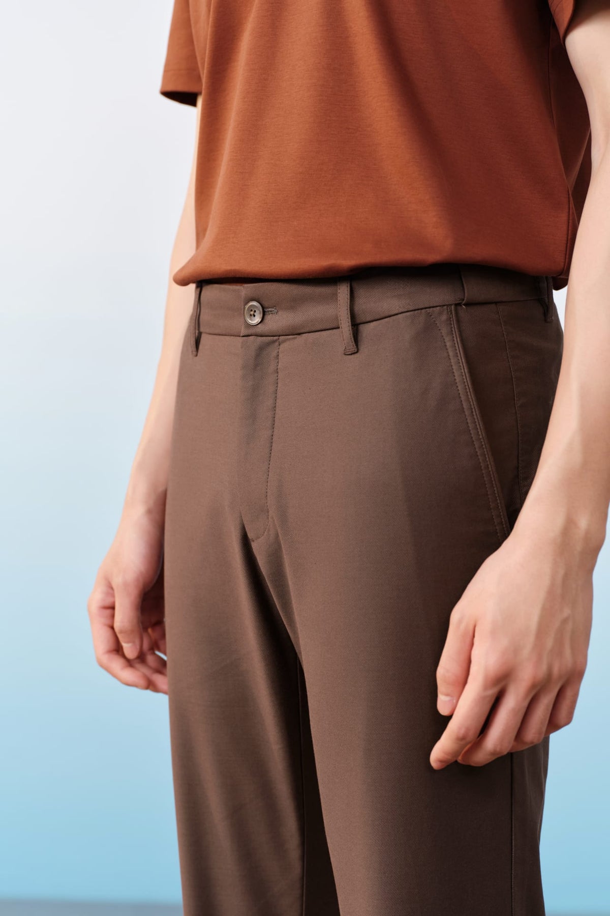 G2000 Pants Cotton Blend Stretch Twill Slim Tapered Fit Casual Pants