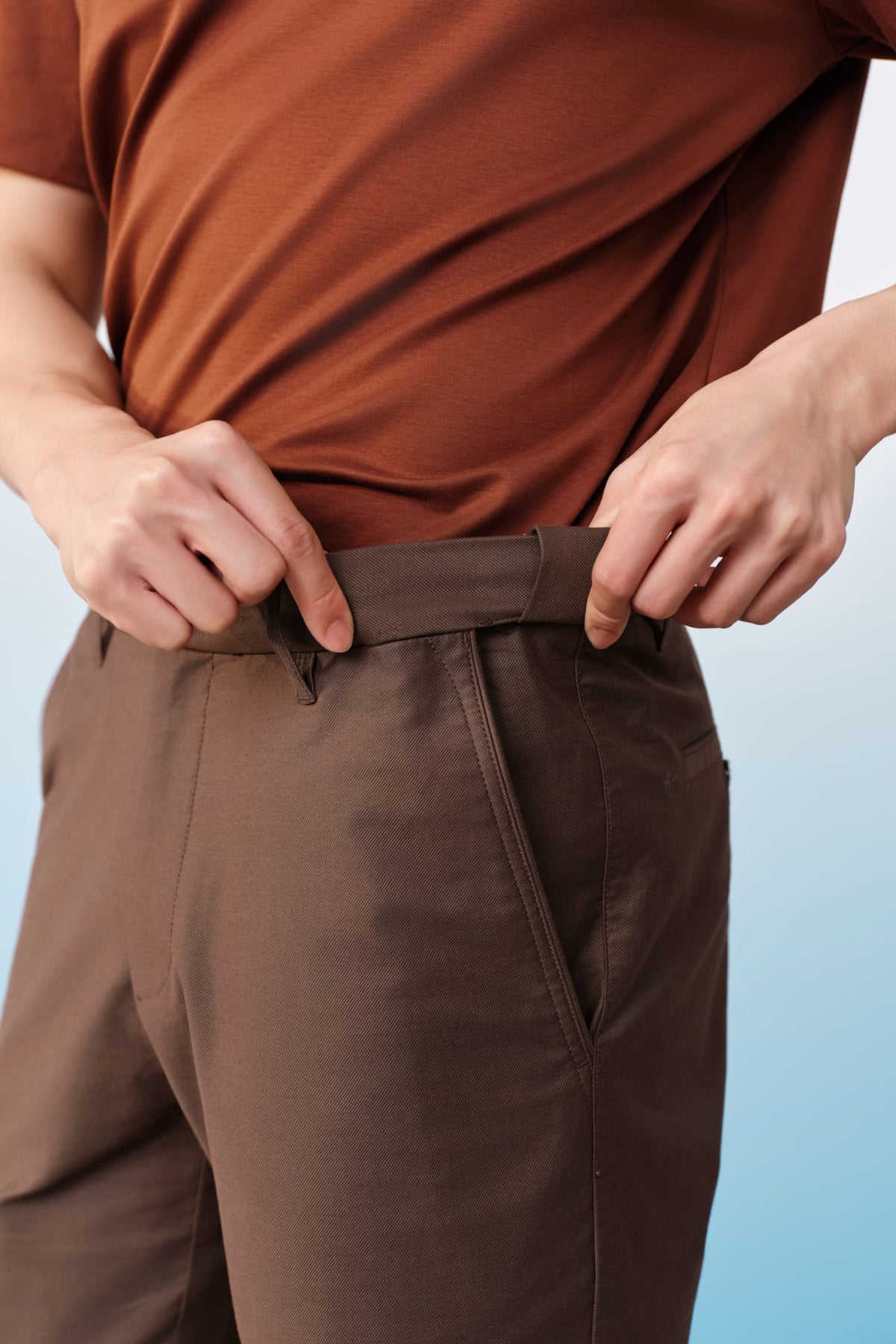 G2000 Pants Cotton Blend Stretch Twill Slim Tapered Fit Casual Pants