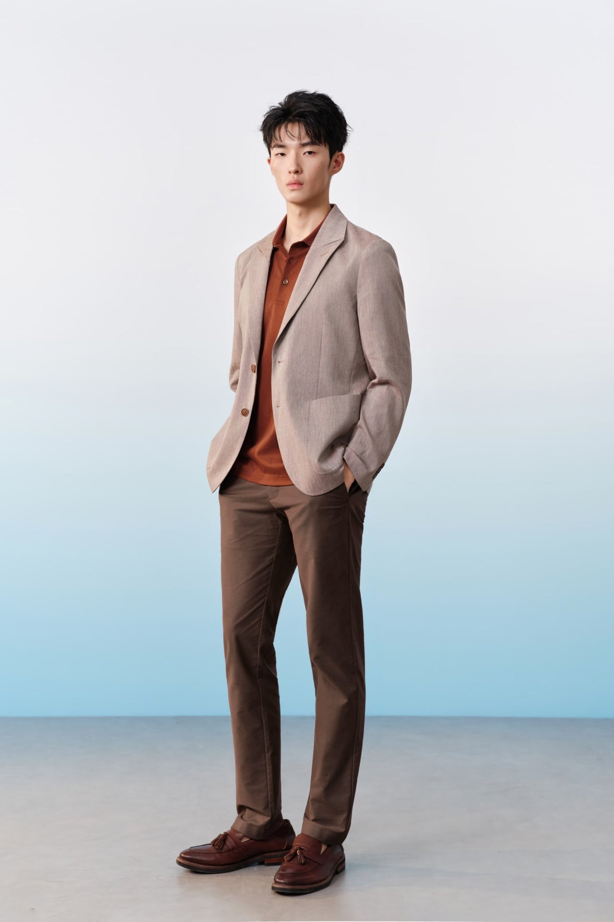 G2000 Pants Cotton Blend Stretch Twill Slim Tapered Fit Casual Pants
