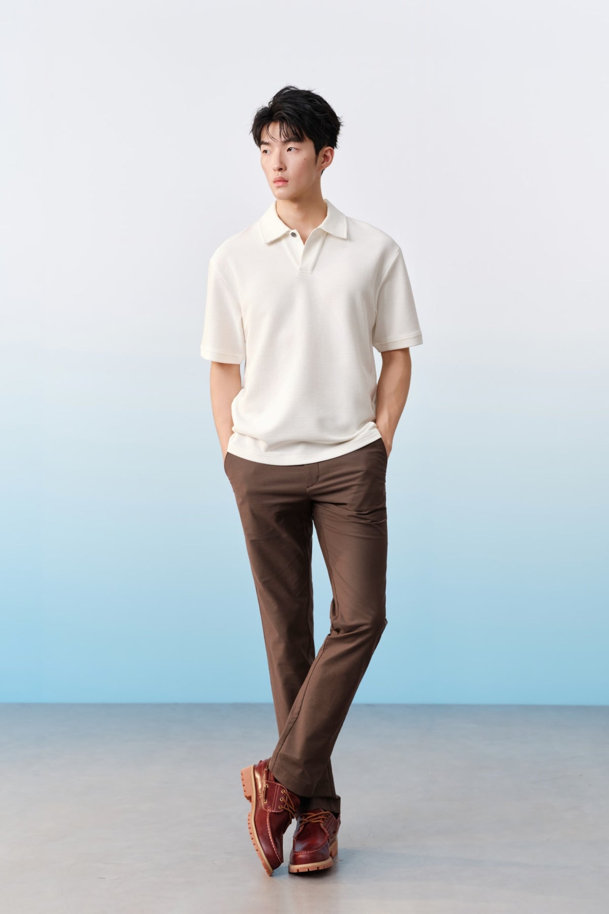 G2000 Pants Cotton Blend Stretch Twill Slim Tapered Fit Casual Pants