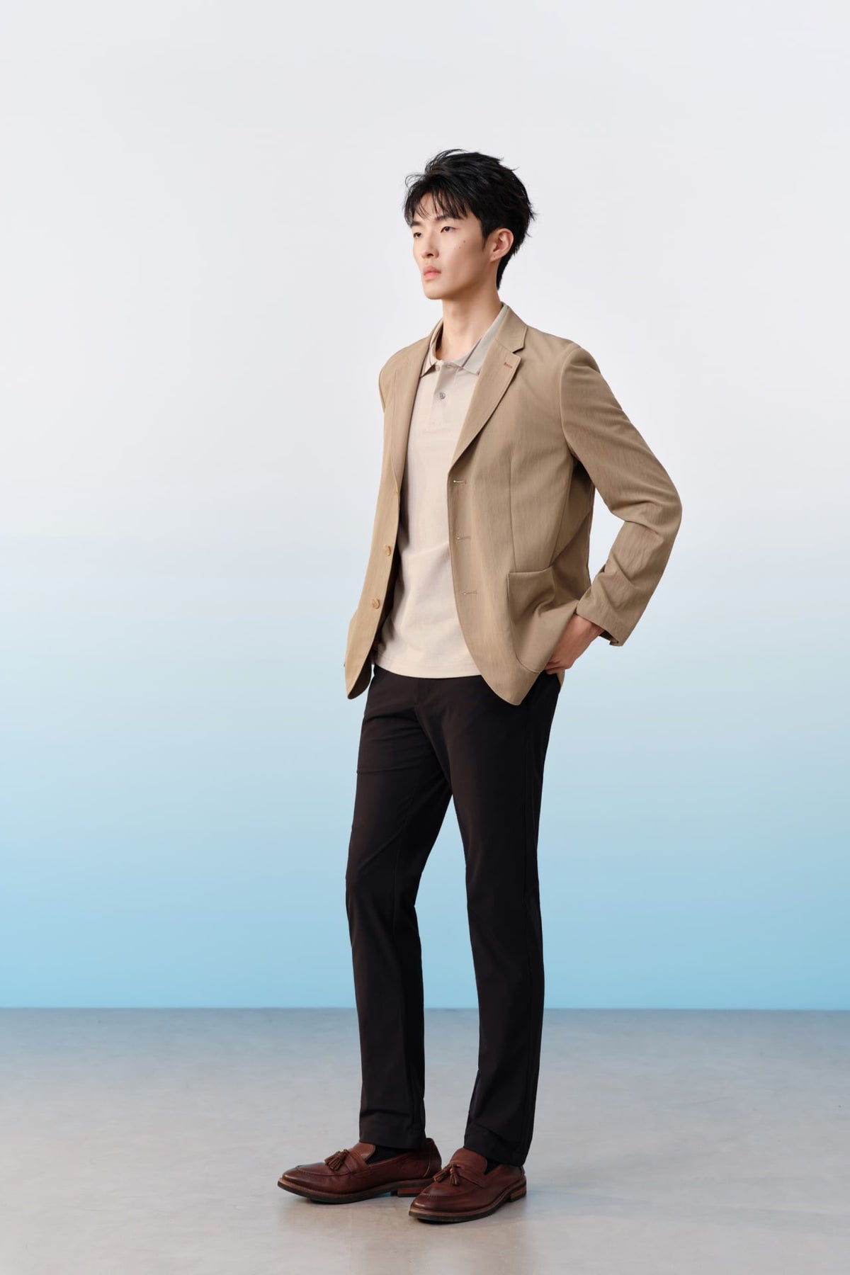 G2000 - Pants - Multi-Way Stretch Poly Knit Ottoman Slim Tapered Fit Casual Pants