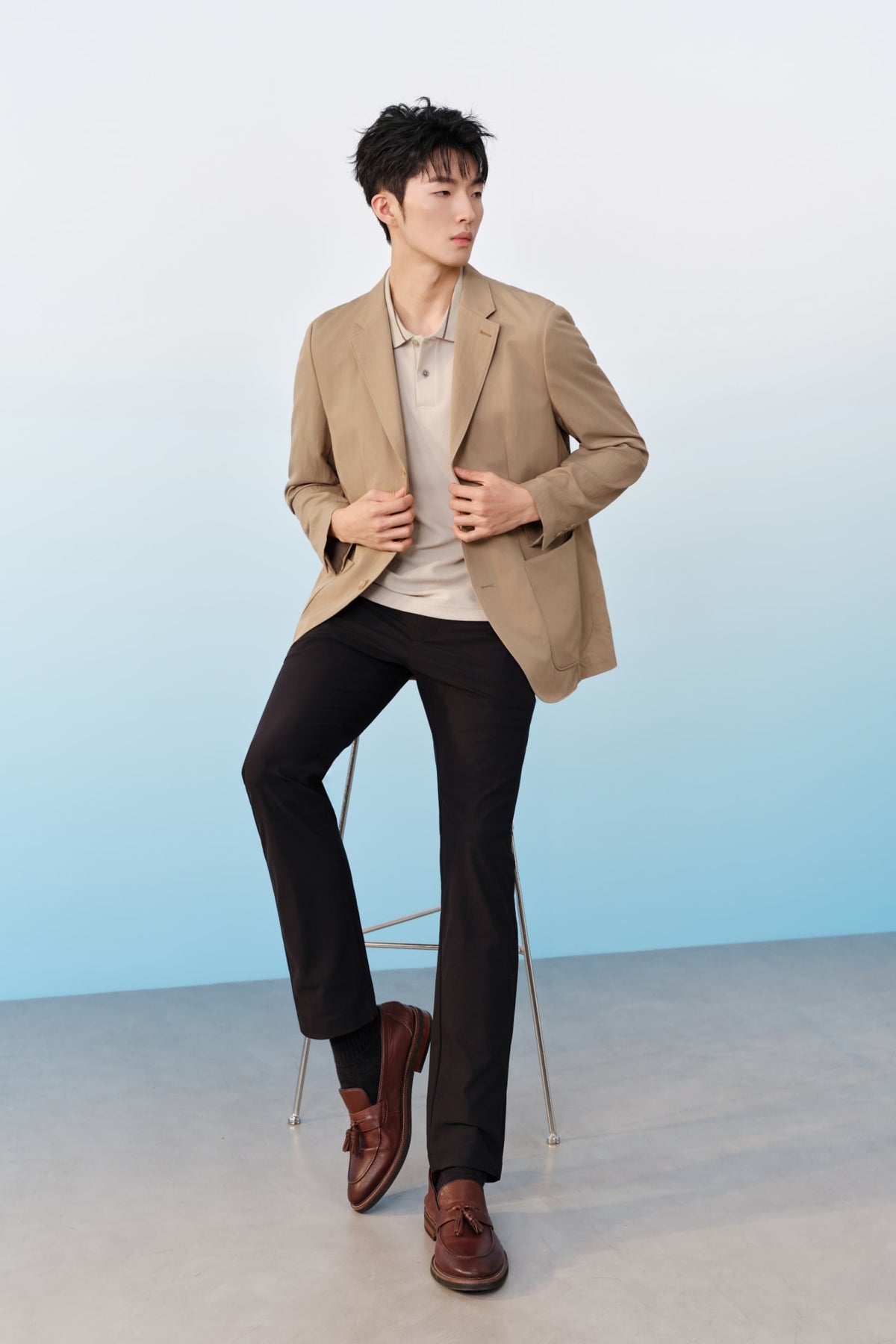 G2000 - Pants - Multi-Way Stretch Poly Knit Ottoman Slim Tapered Fit Casual Pants