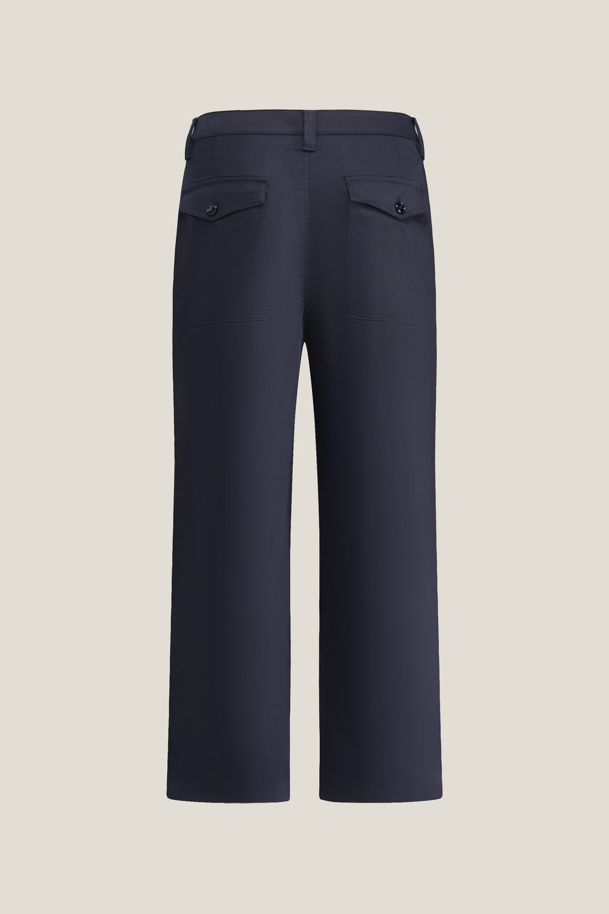 G2000 - Pants - Lyocell Blend Twill Wide Straight Fit Casual Pants