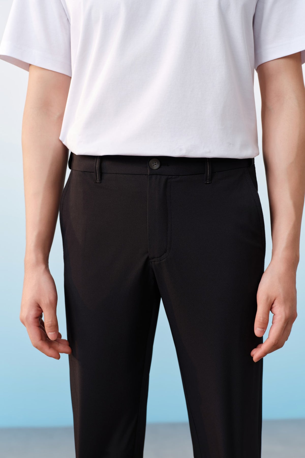 G2000 - Pants - Multi-Way Stretch Anti UV Poly Twill Smart Fit Casual Pants With Elastic Waistband