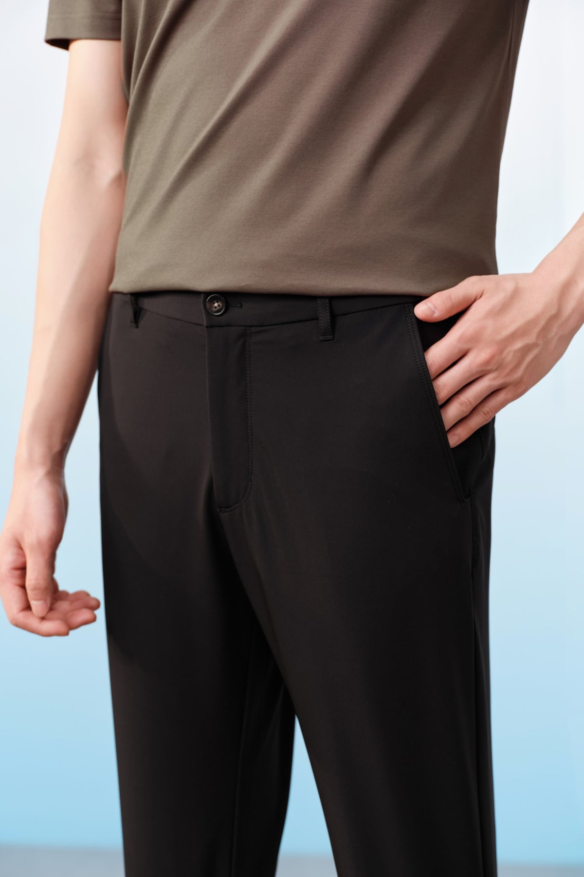 G2000 - Pants - Multi-Way Stretch Nylon Twill Extra Slim Fit Casual Pants