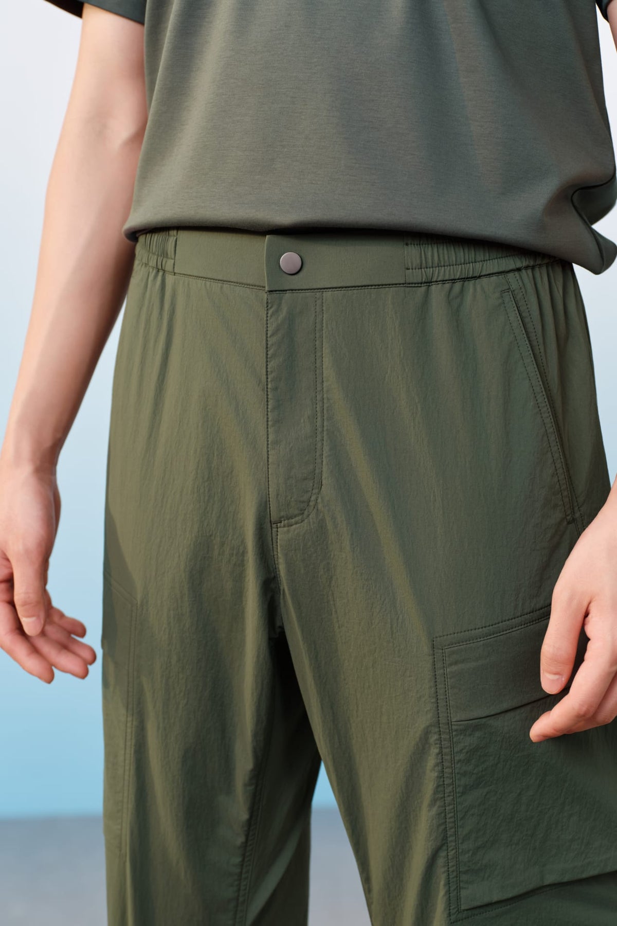 G2000 Pants Lightweight Multi-Way Stretch Nylon Smart Tapered Fit Casual Pants