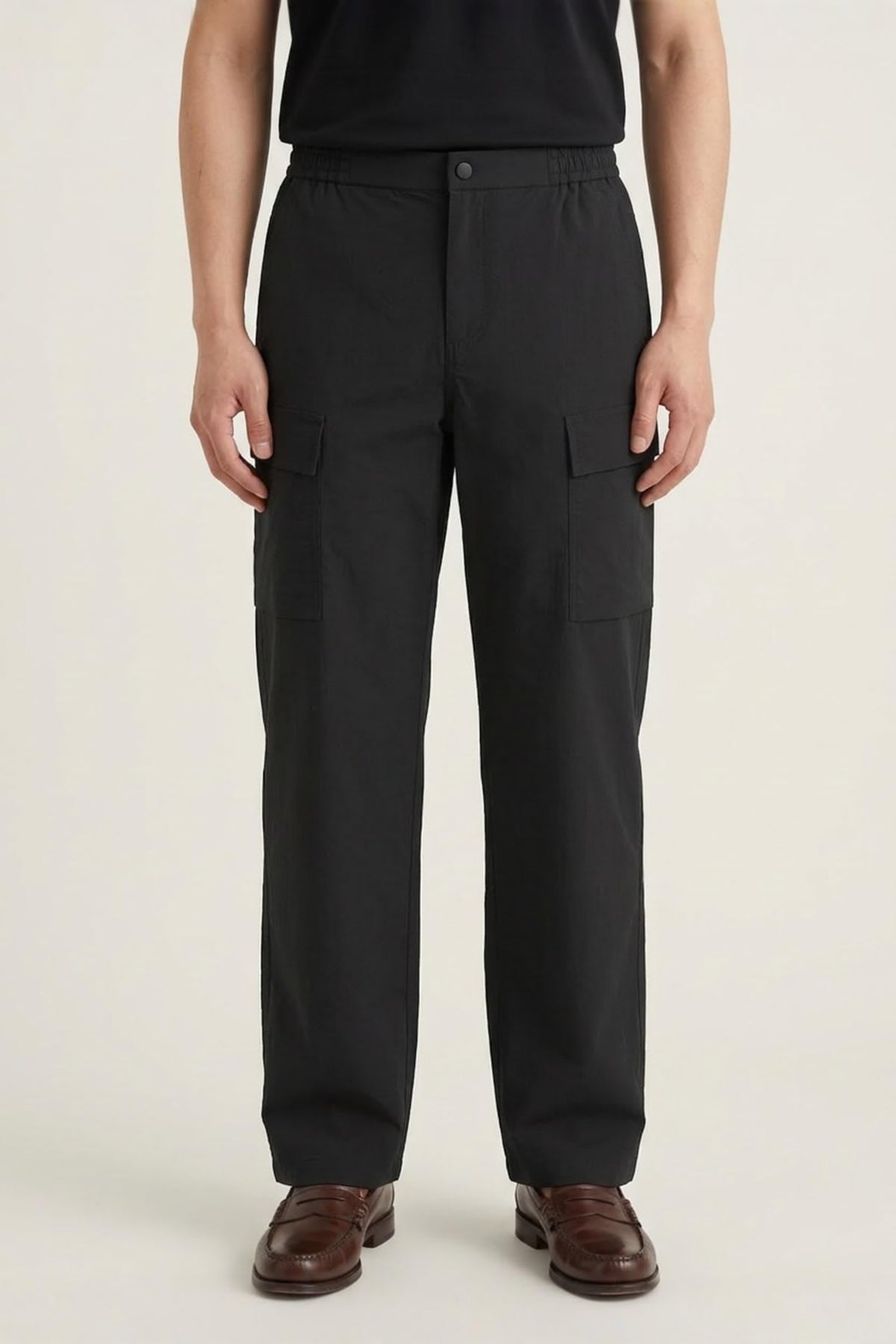 G2000 Pants Lightweight Multi-Way Stretch Nylon Smart Tapered Fit Casual Pants Anthracite Smart Tapered