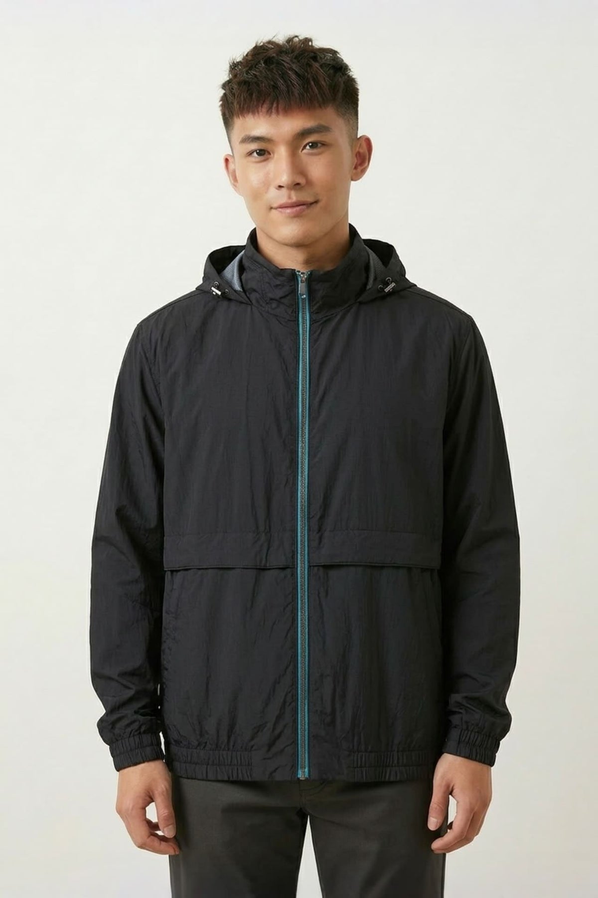 G2000 Coats & Jackets Anti UV Water Repellent Stand Collar Comfort Fit Hooded Jacket Blue Nights Comfort