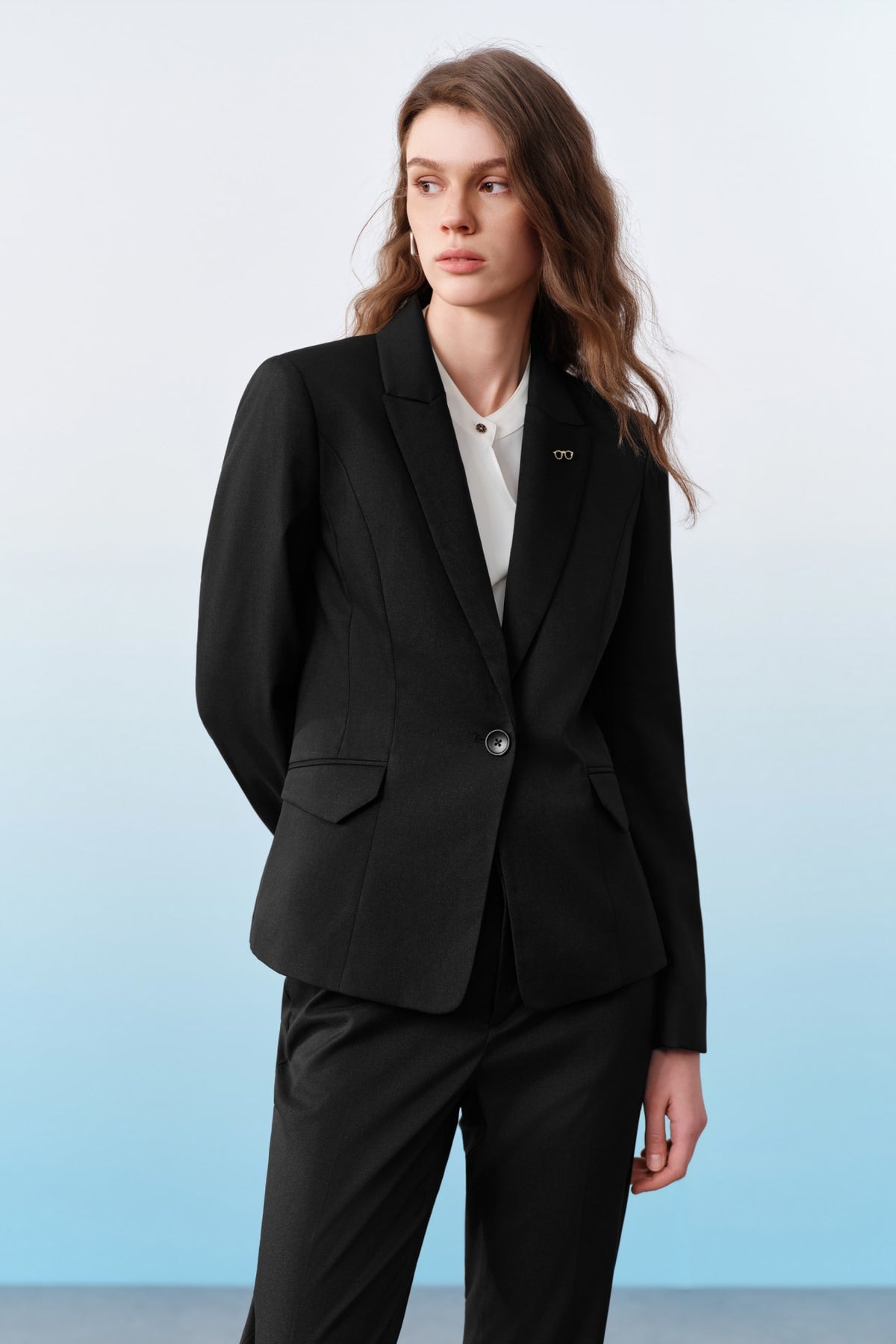 G2000 Suits Three-Proof Finish Twill Slim Fit Suit Blazer Black Slim