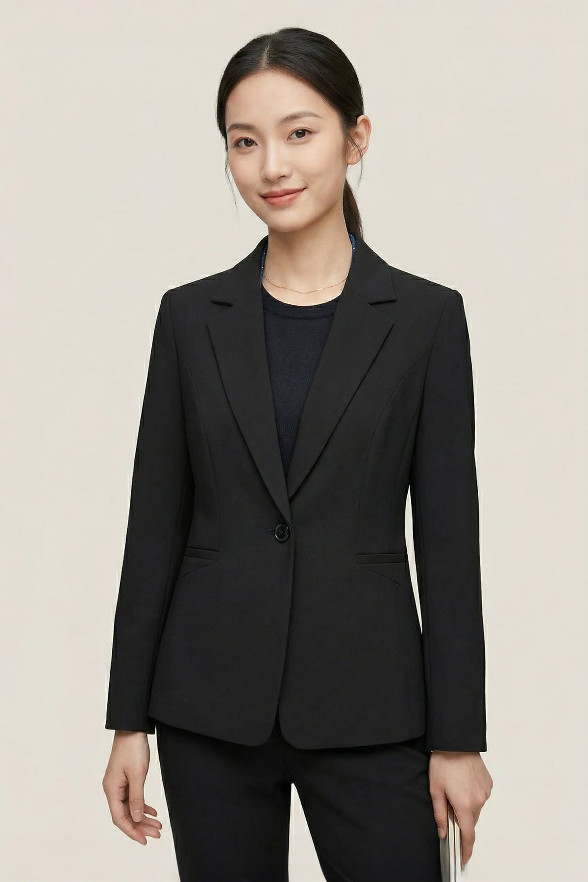 G2000 Suits Multi-Way Stretch Anti UV Crepe Suit Blazer Black Comfort