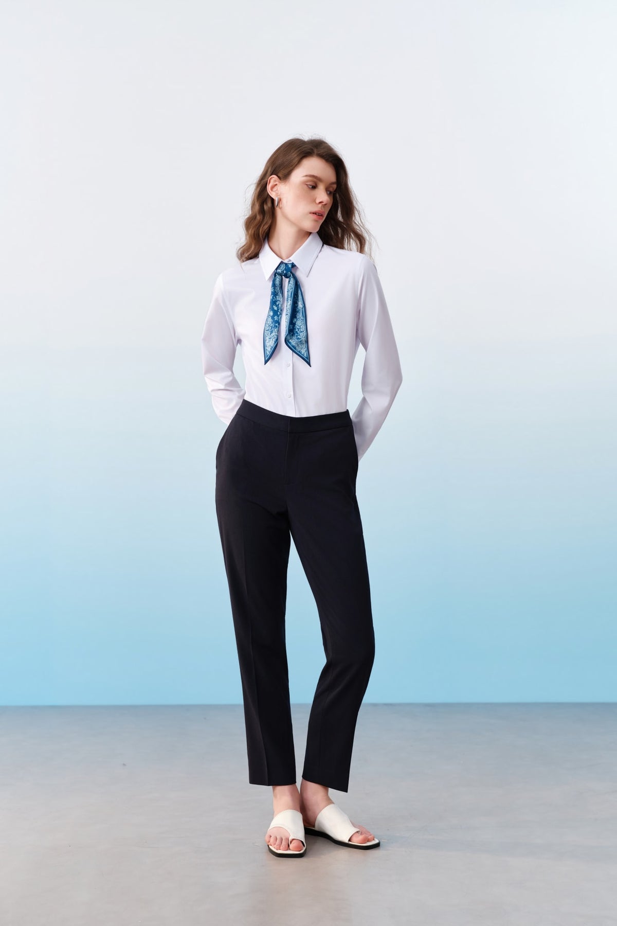 G2000 - Shirts - Modal Blend Twill Slim Fit Long Sleeve Shirt