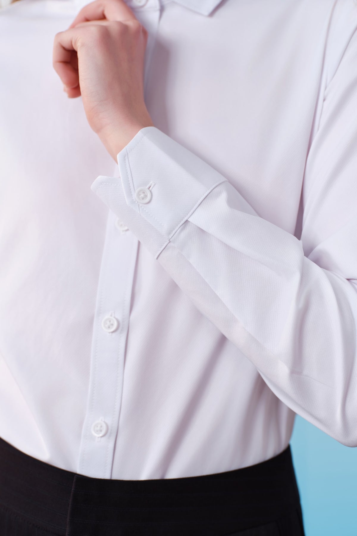 G2000 Shirts Non-Iron Dry Stretch Twill Slim Fit Long Sleeve Shirt