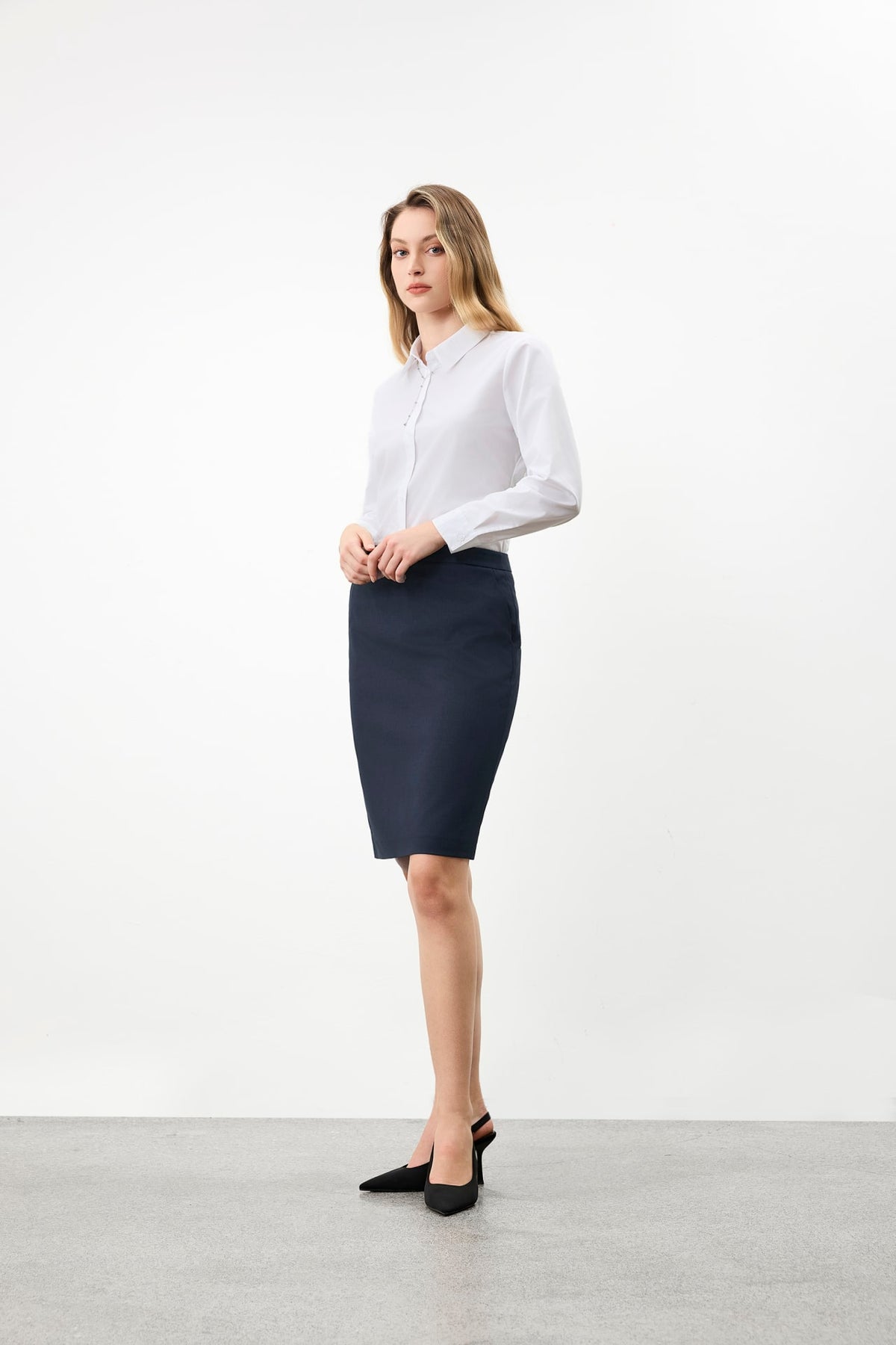 G2000 Shirts Non-Iron Cotton Blend Poplin Long Sleeve Shirt
