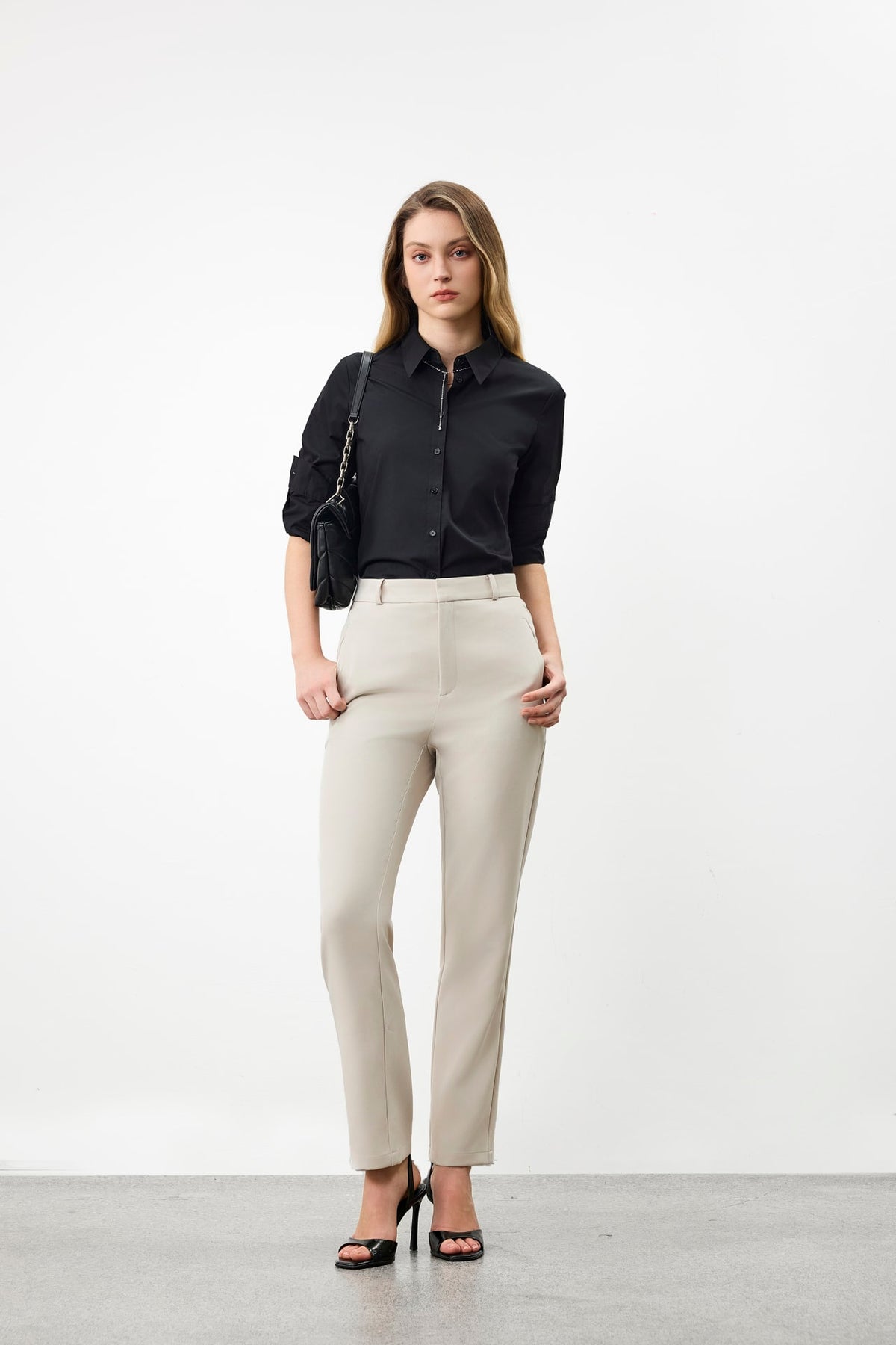 G2000 Shirts Non-Iron Cotton Blend Poplin Long Sleeve Shirt