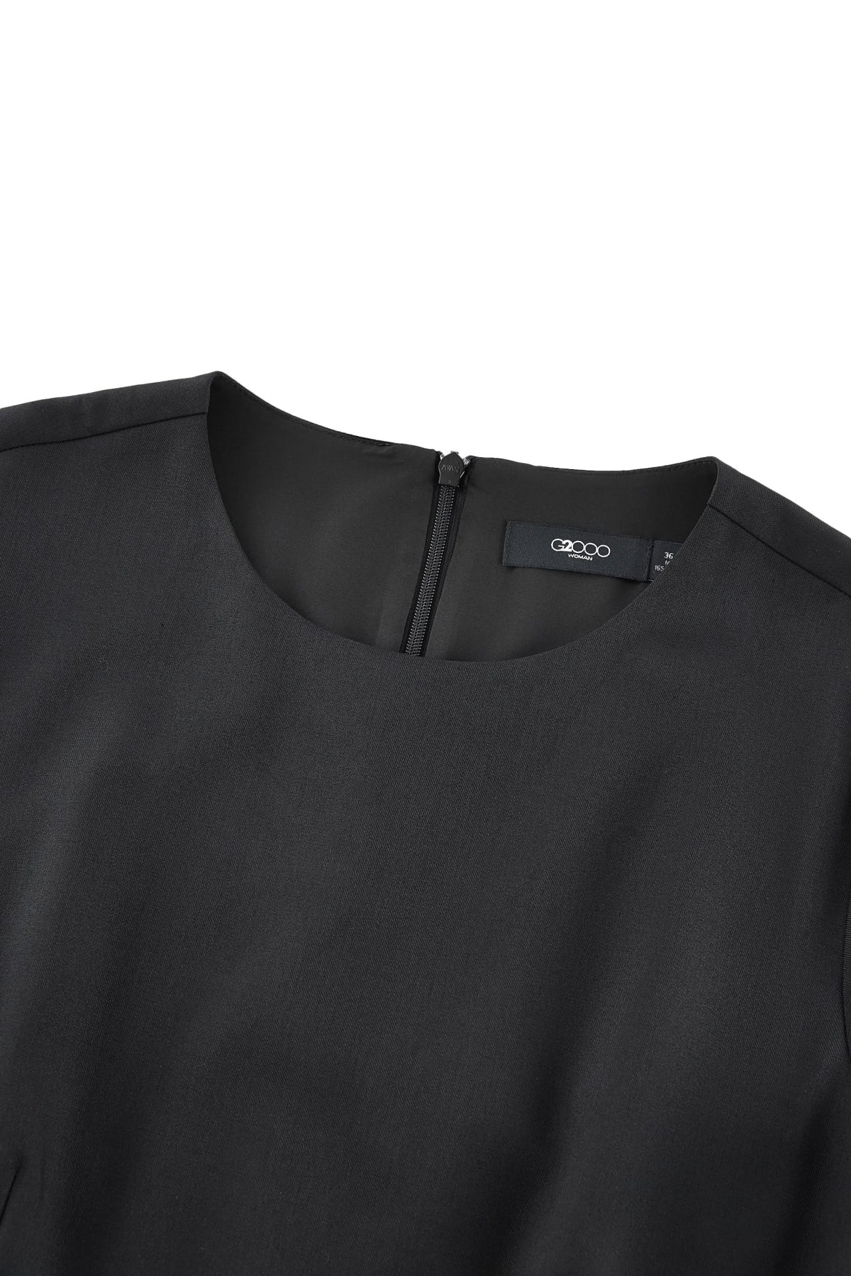 G2000 Dresses Three-Proof Finish Round Neck Short Sleeve Fit & Flare Dress