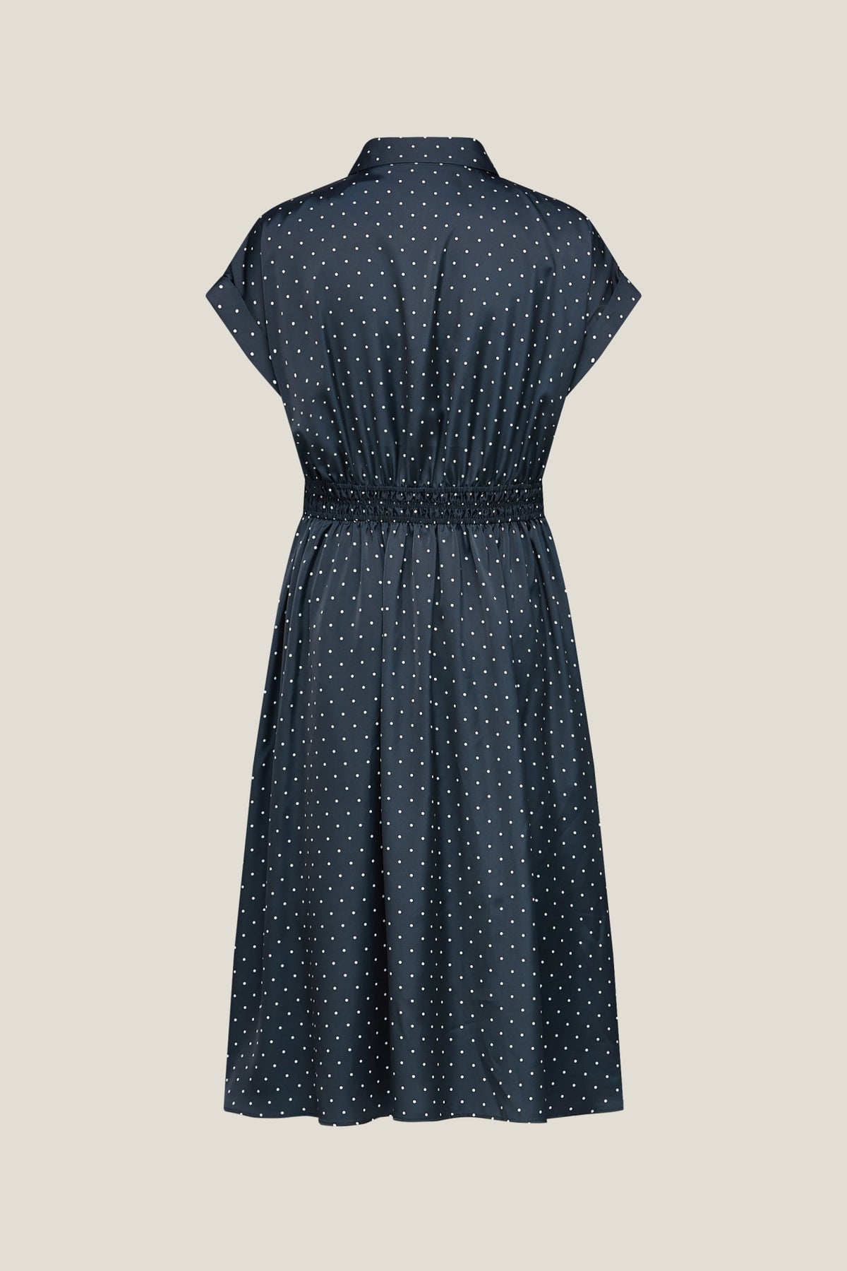 G2000 Dresses Polka Dot Twill Fit & Flare Maxi Shirt Dress With Belt
