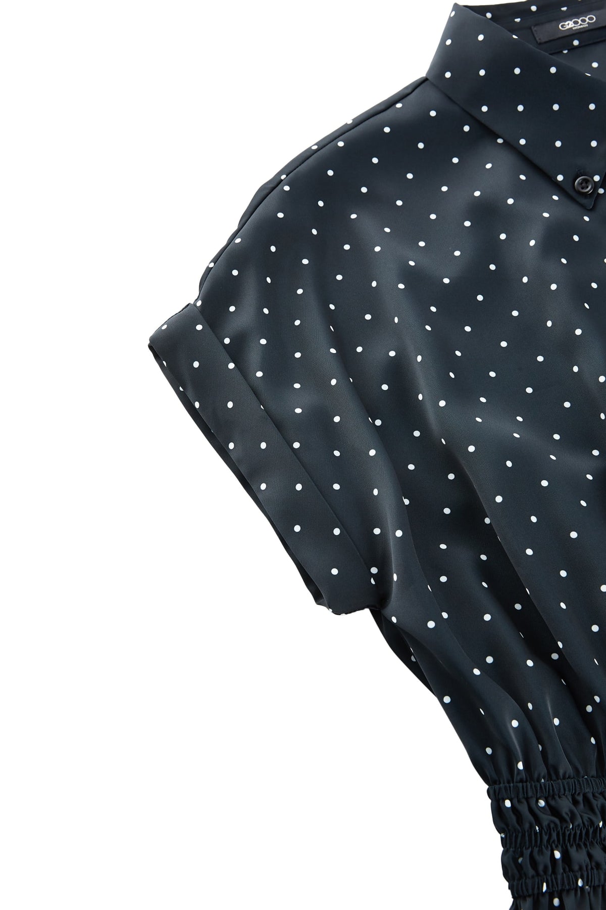 G2000 Dresses Polka Dot Twill Fit & Flare Maxi Shirt Dress With Belt