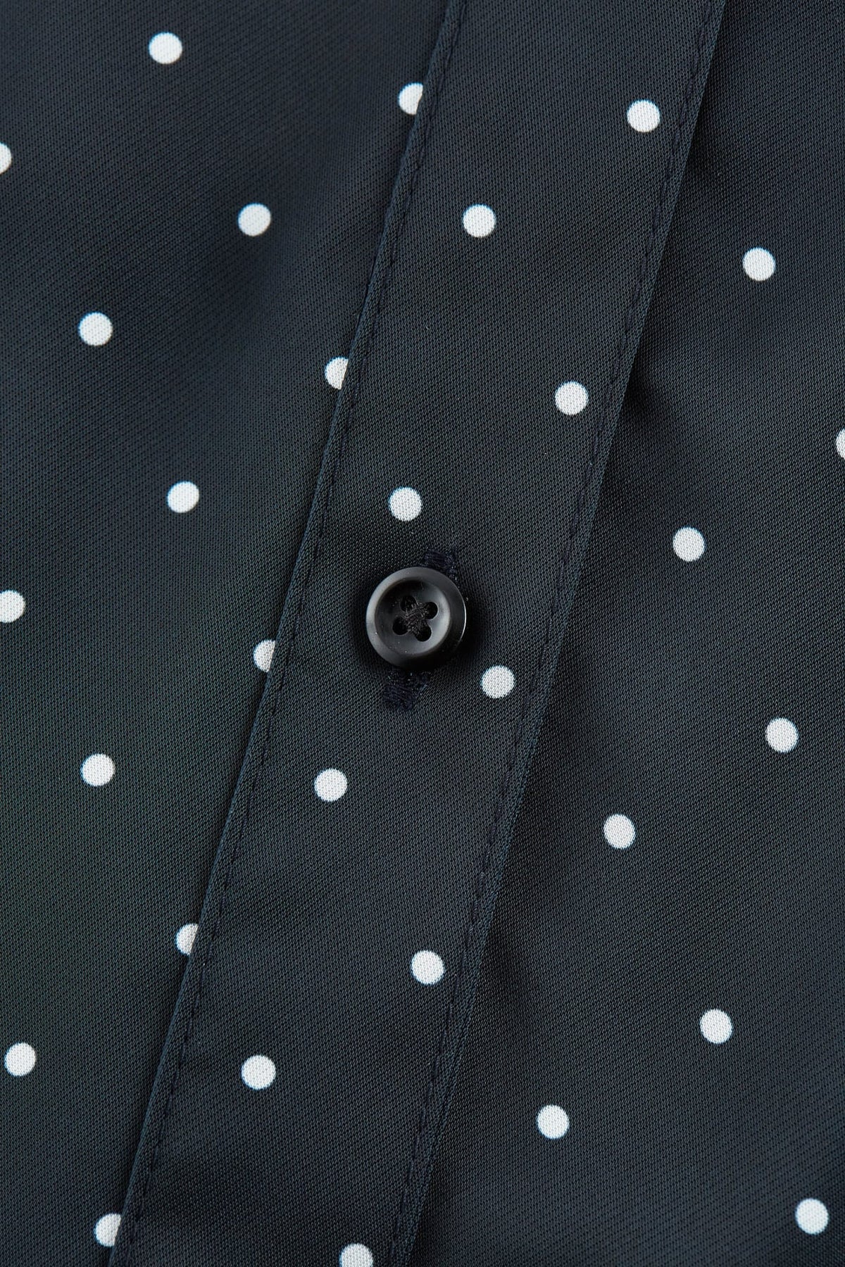 G2000 Dresses Polka Dot Twill Fit & Flare Maxi Shirt Dress With Belt