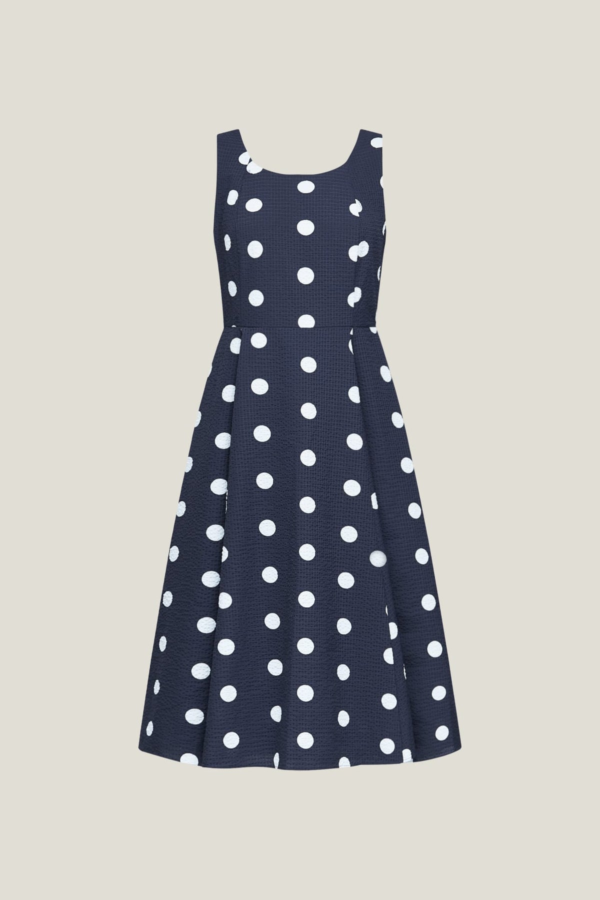 G2000 - Dresses - Polka Dot Square Neck Fit & Flare Dress