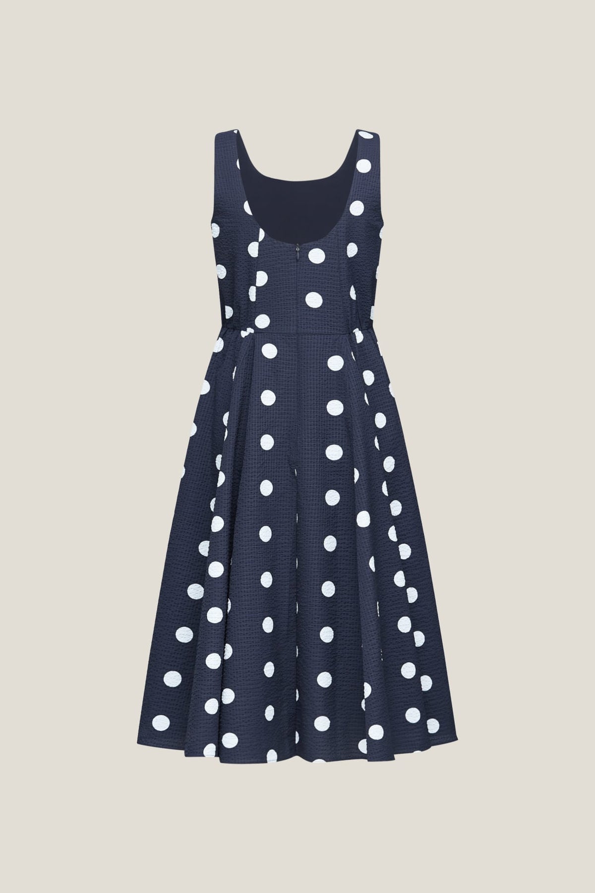 G2000 - Dresses - Polka Dot Square Neck Fit & Flare Dress
