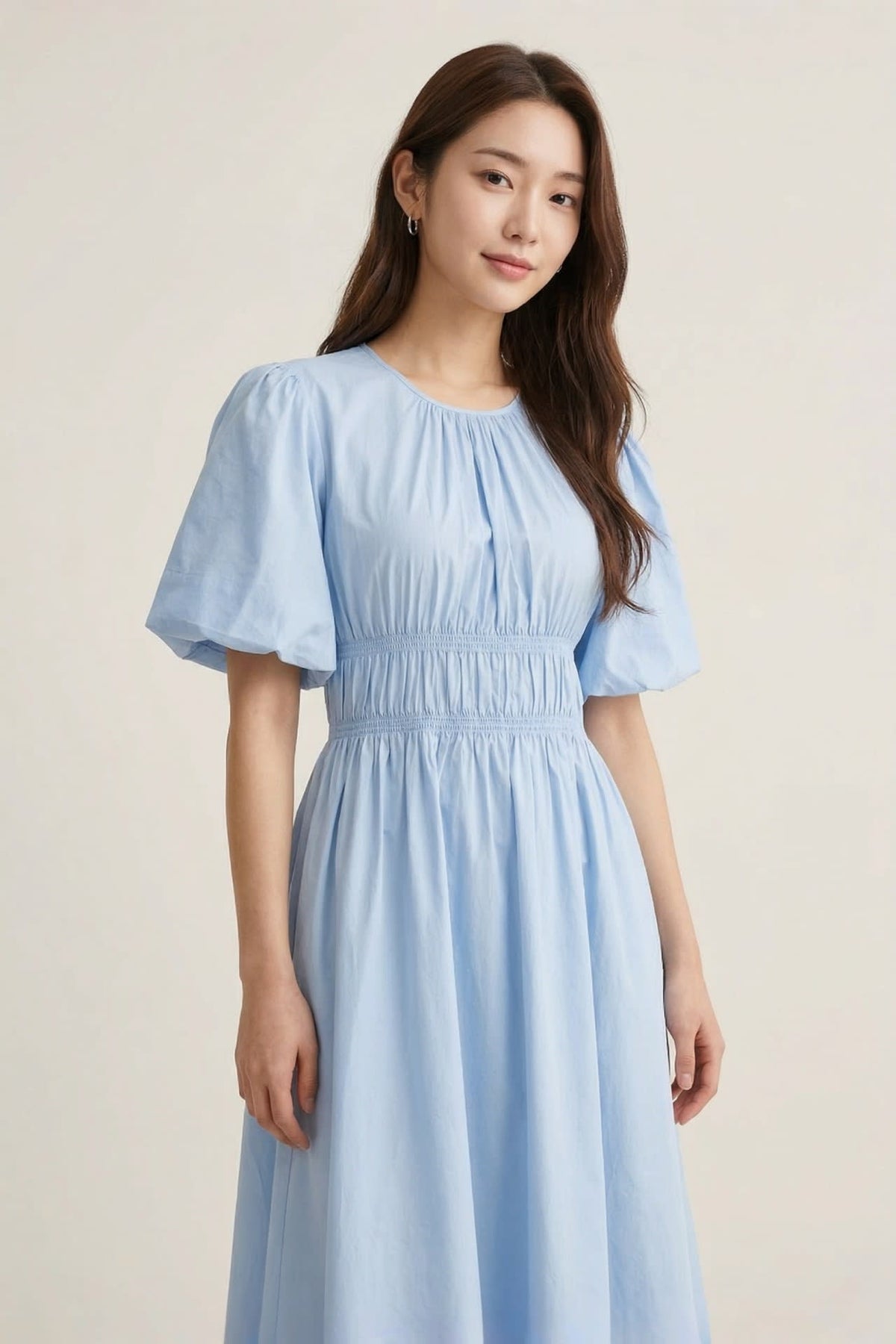 G2000 Dresses Ruched Princess Sleeve Long Skirt