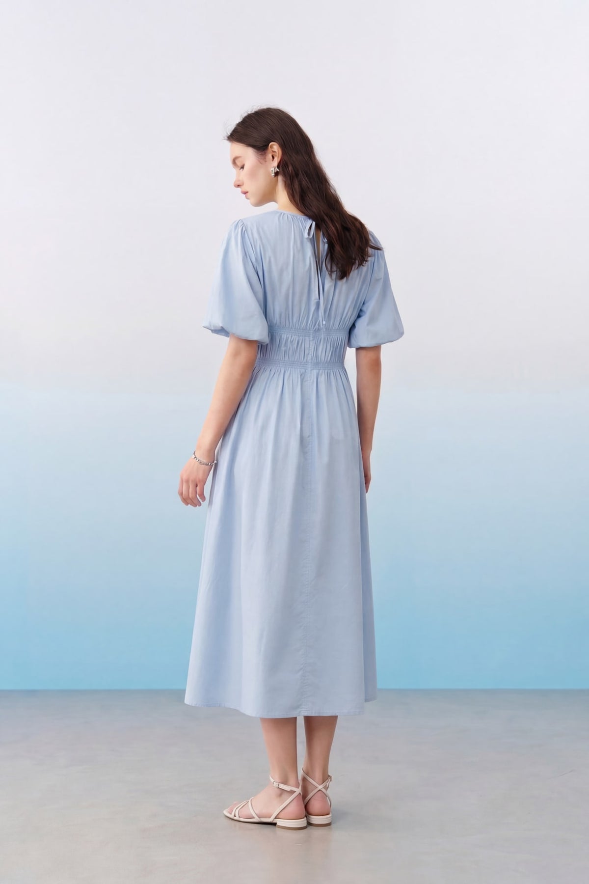 G2000 Dresses Ruched Princess Sleeve Long Skirt