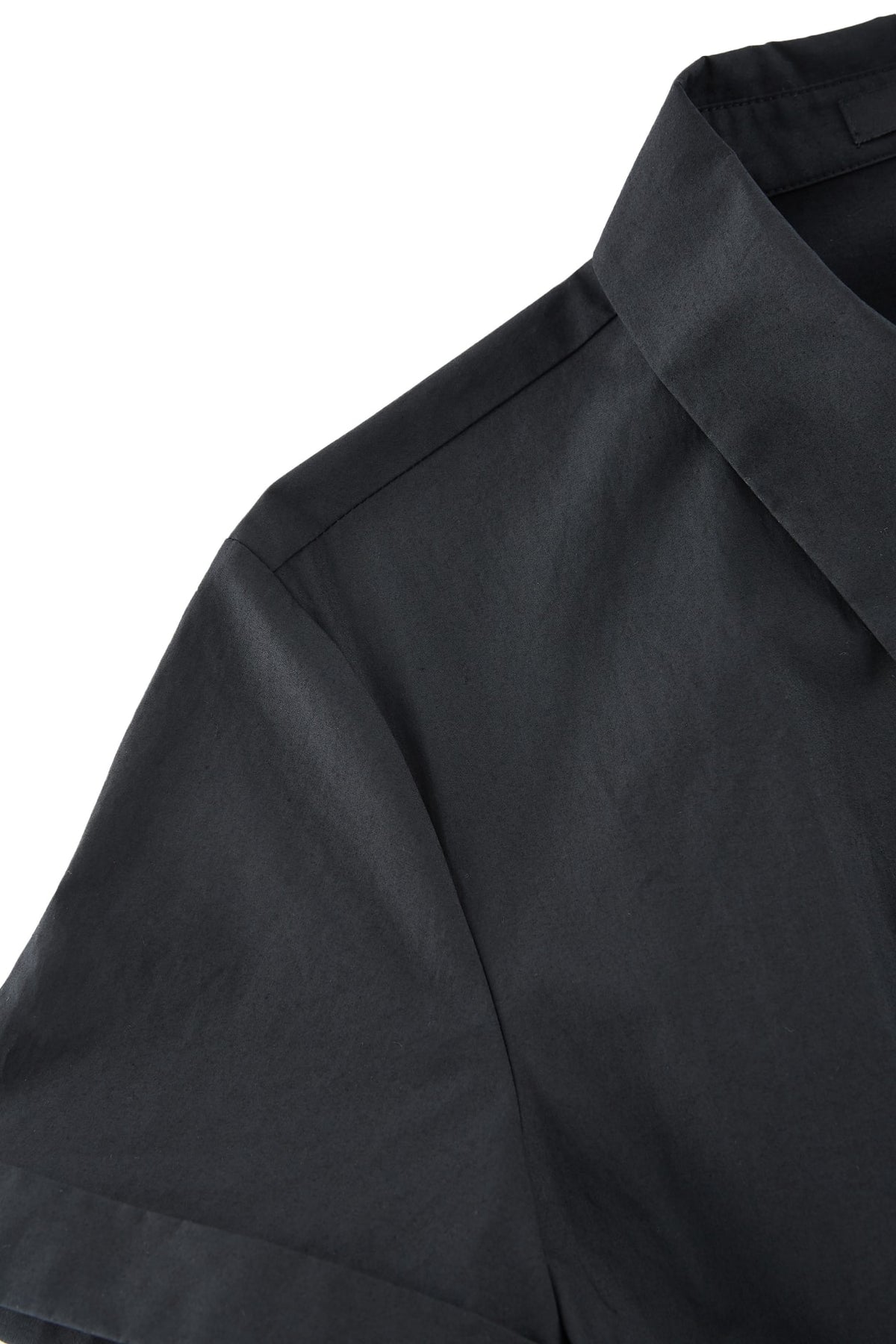 G2000 - Dresses - Cotton Shirt Collar Bubble Hem Fit & Flare Dress With Self Fabric Tie