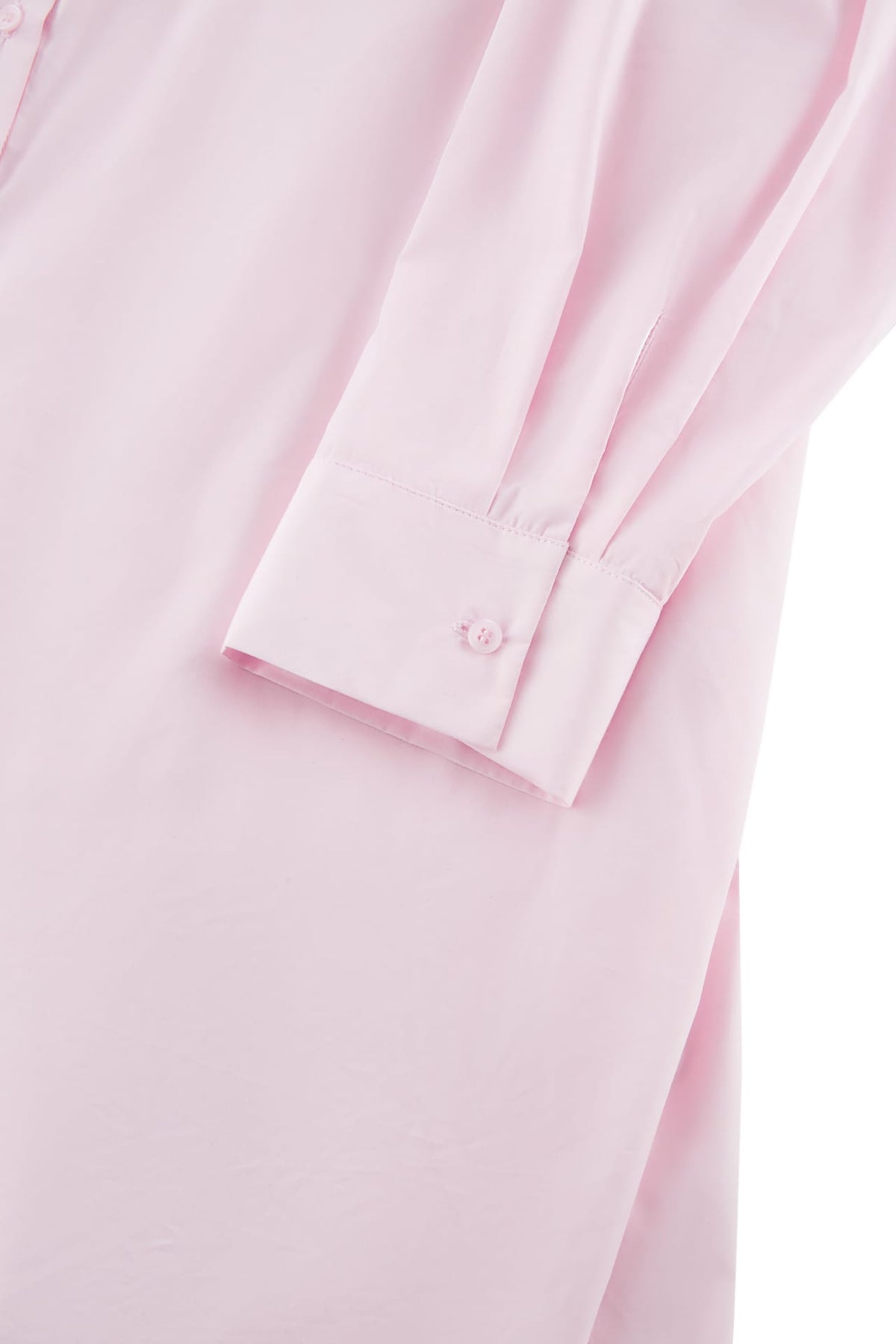 G2000 - Shirts - Smocked Back Overlap Slit Oversize Casual Shirt