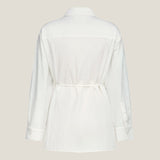 Sheer Dobby Chiffon Relax Fit Casual Shirt