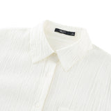 Sheer Dobby Chiffon Relax Fit Casual Shirt