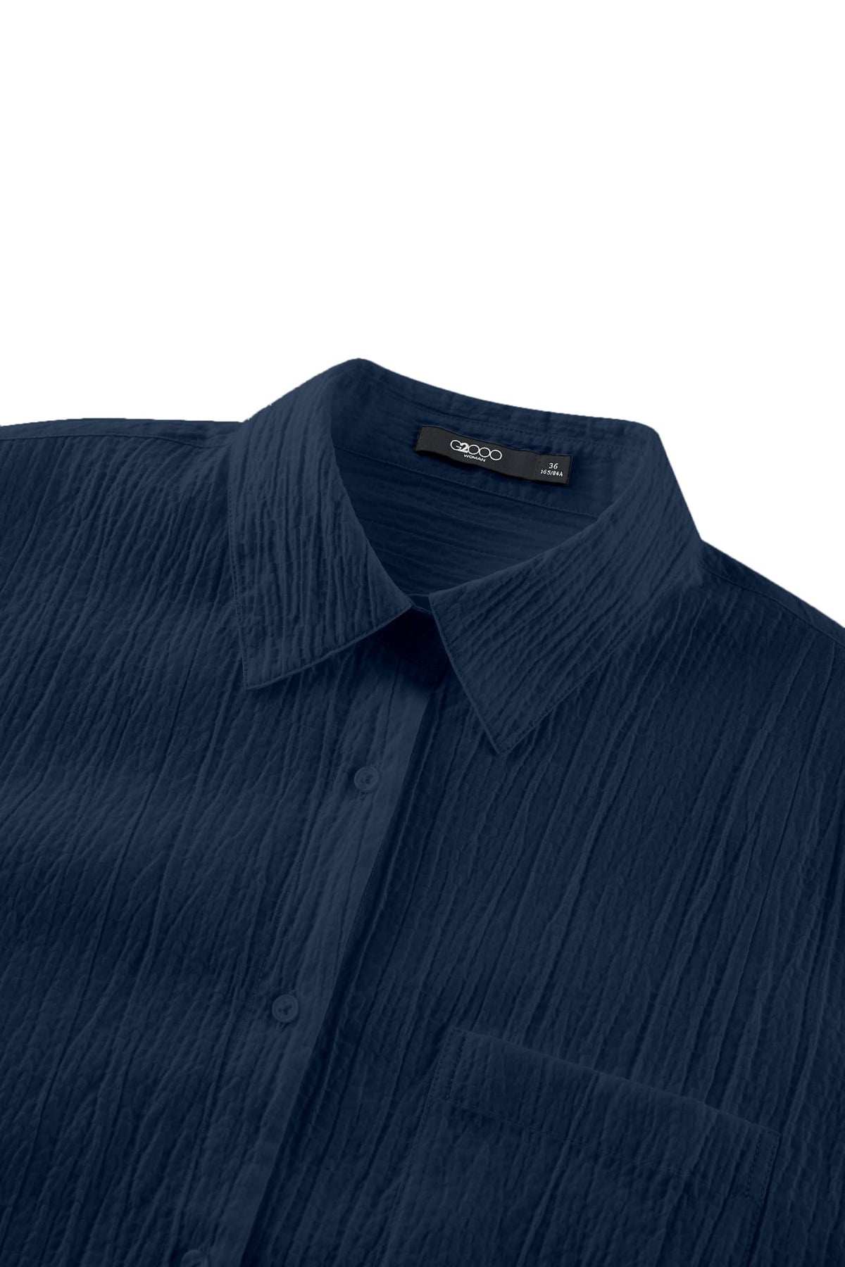 G2000 - Shirts - Sheer Dobby Chiffon Relax Fit Casual Shirt