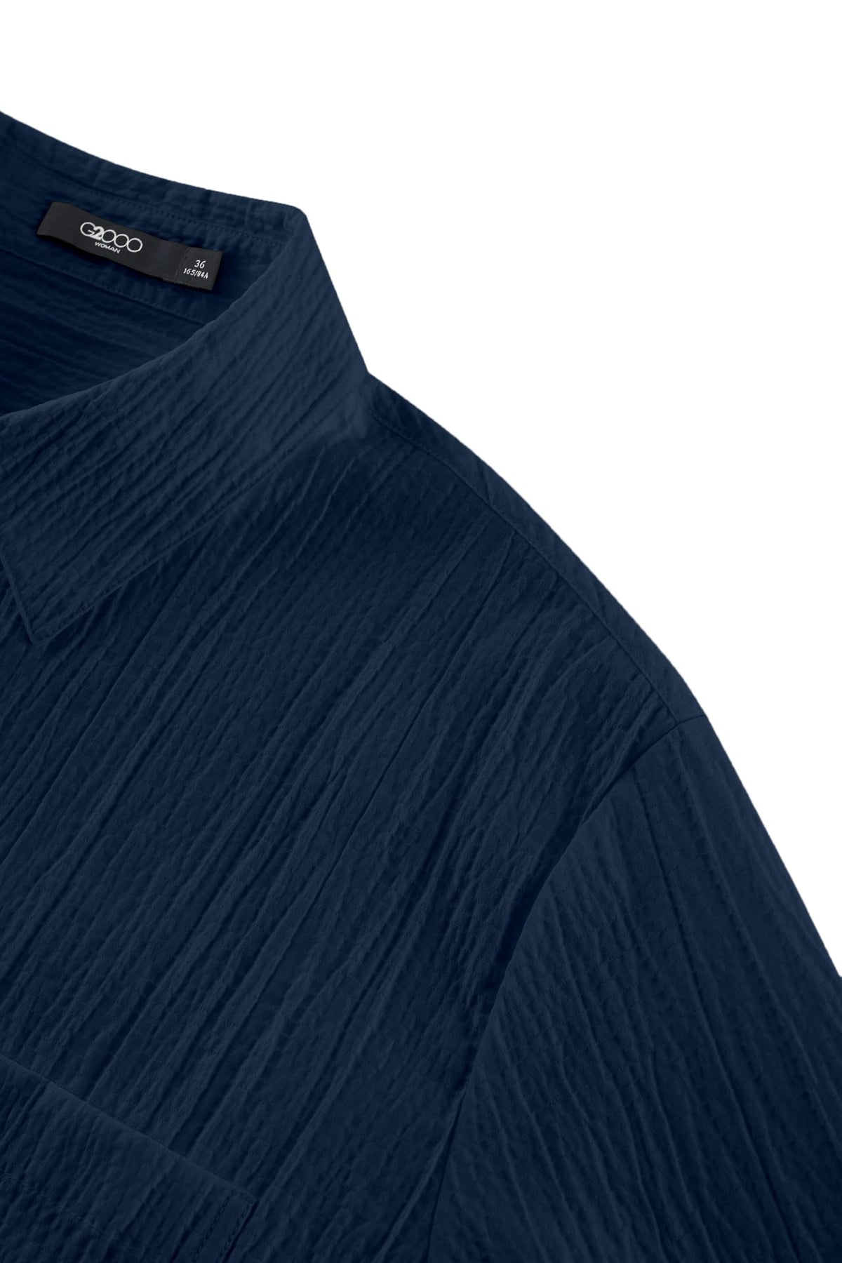 G2000 - Shirts - Sheer Dobby Chiffon Relax Fit Casual Shirt