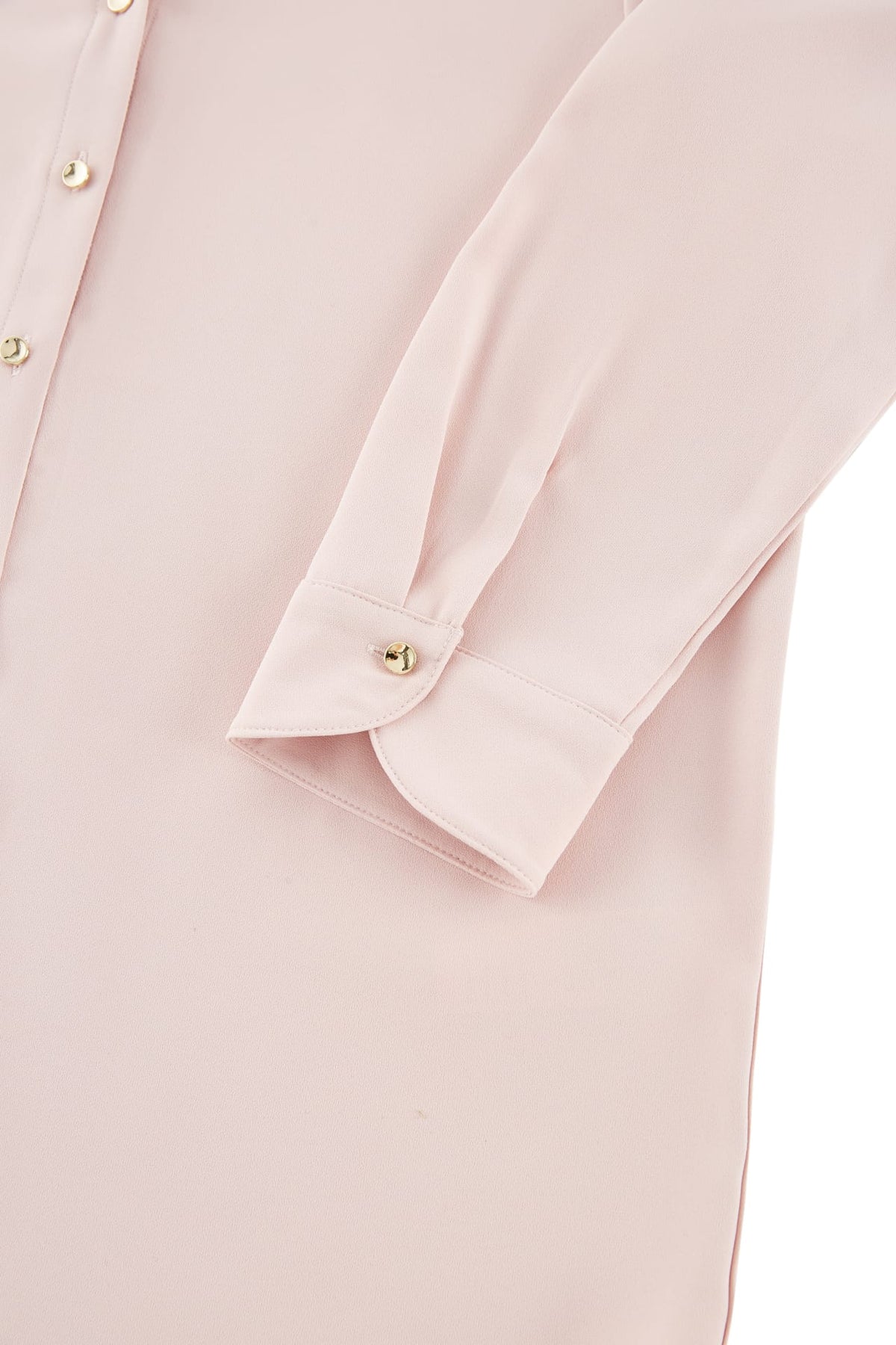 G2000 Blouses Anti Uv Back Crepe Shirt Collar Regular Fit Long Sleeve Blouse With Necklace
