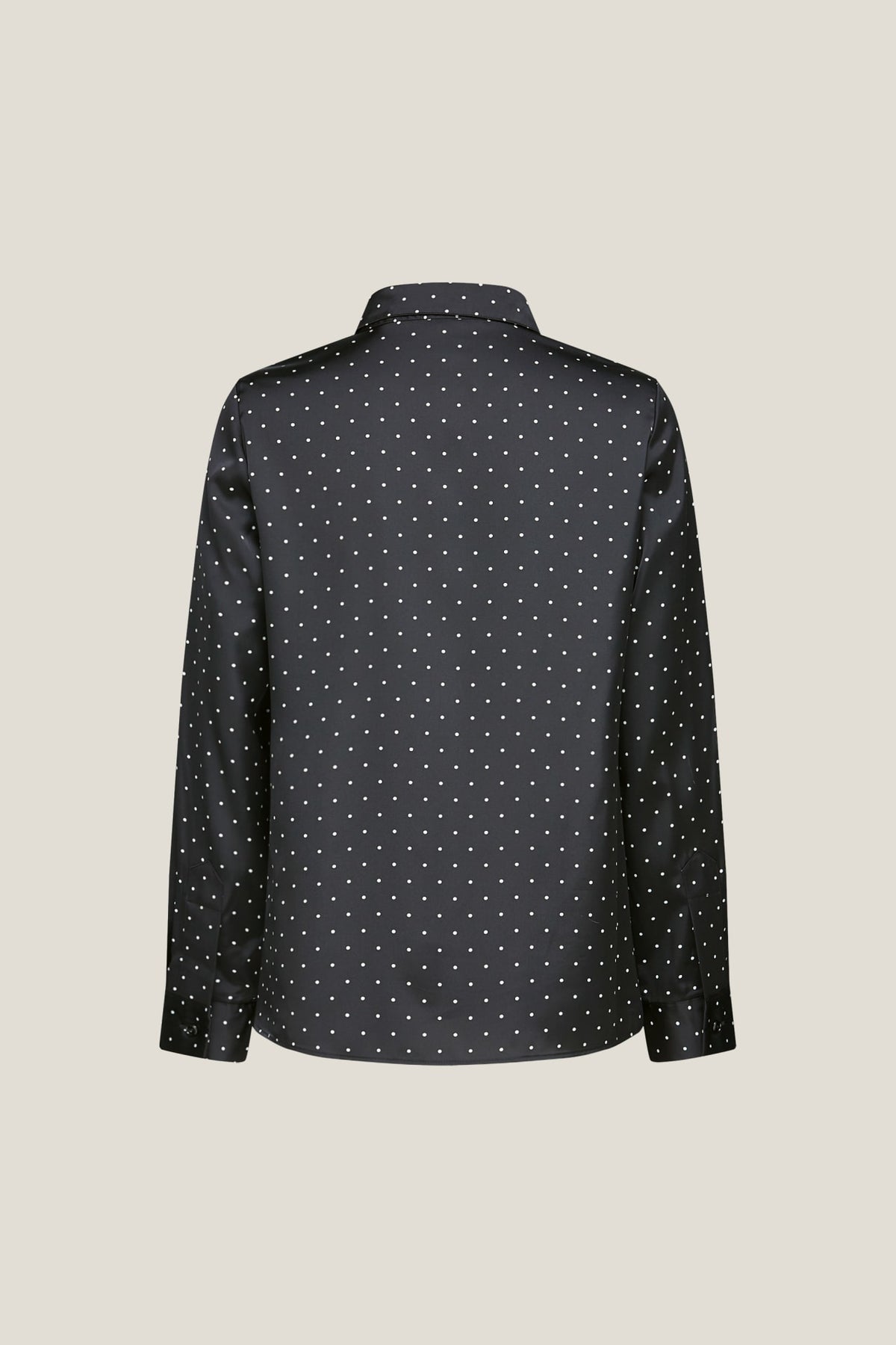 G2000 Blouses Polka Dot Print Regular Fit Roll Long Sleeve Blouse
