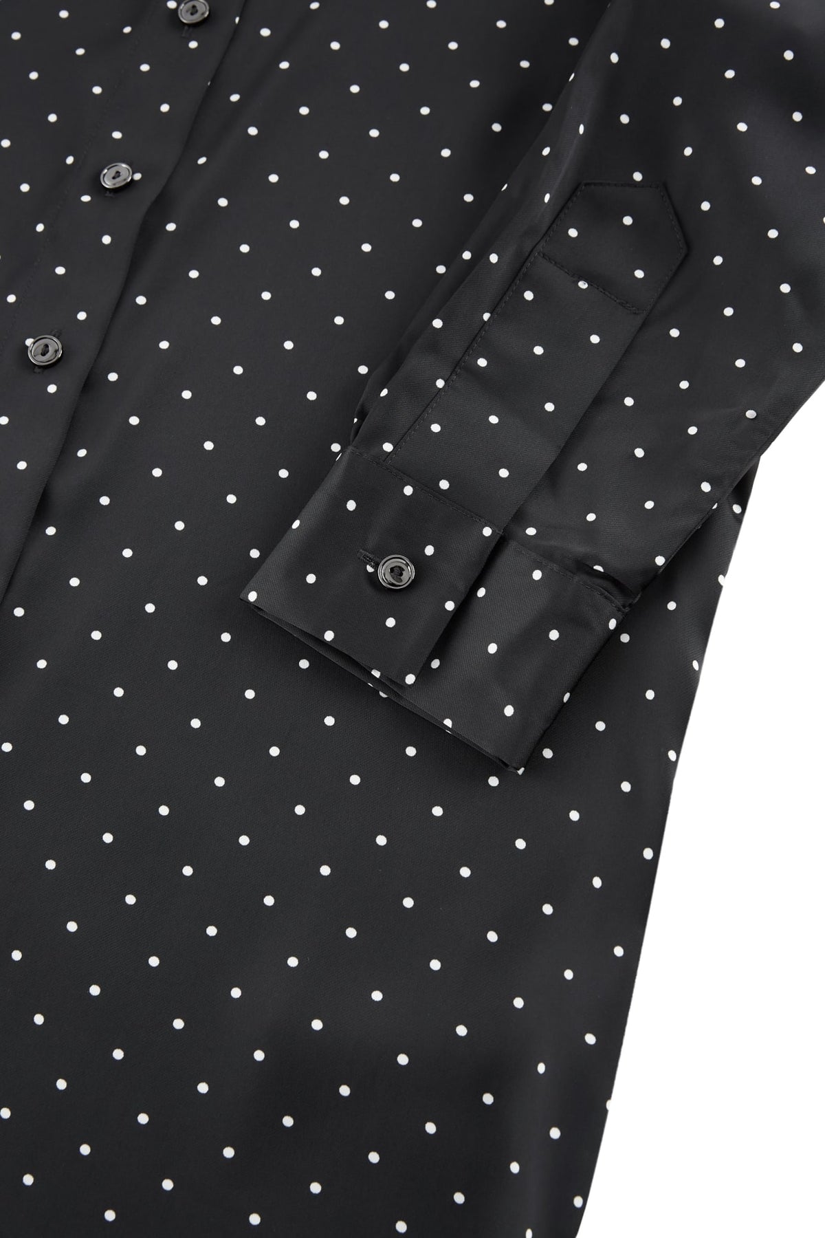 G2000 Blouses Polka Dot Print Regular Fit Roll Long Sleeve Blouse