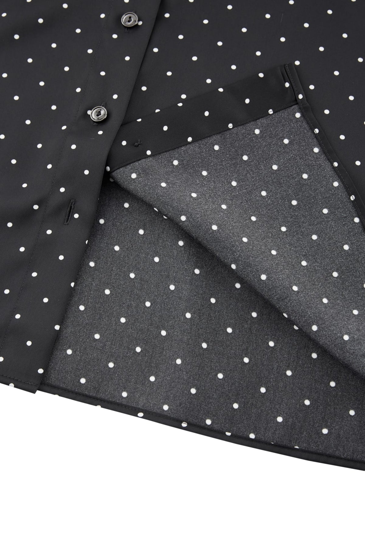 G2000 Blouses Polka Dot Print Regular Fit Roll Long Sleeve Blouse