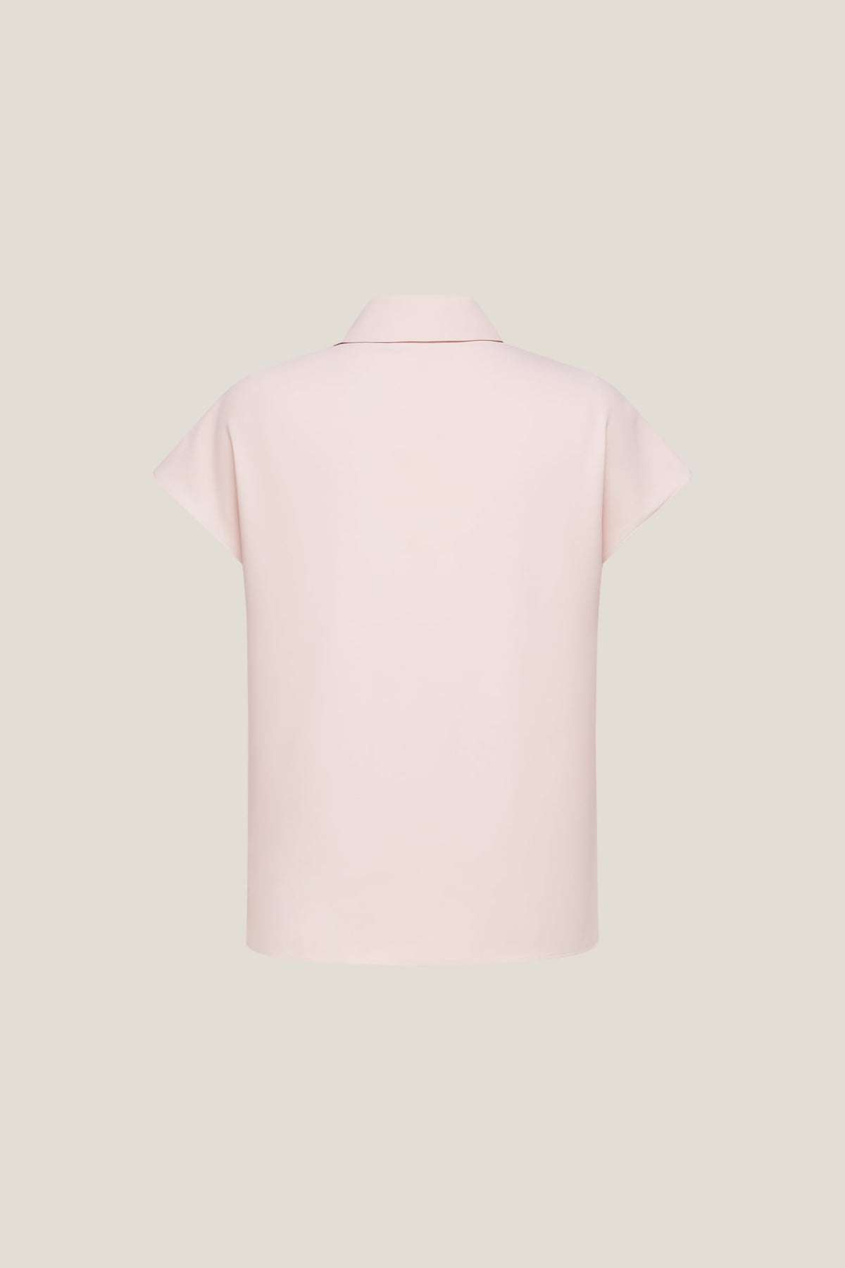 G2000 - Blouses - Anti UV Asymmetric Stand Collar Regular Fit Short Sleeve Shirt