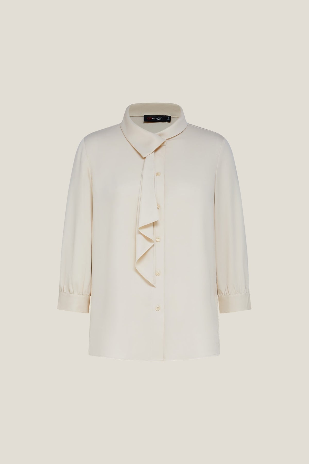 G2000 Blouses Asymmetric Stand Collar Tie Shirt