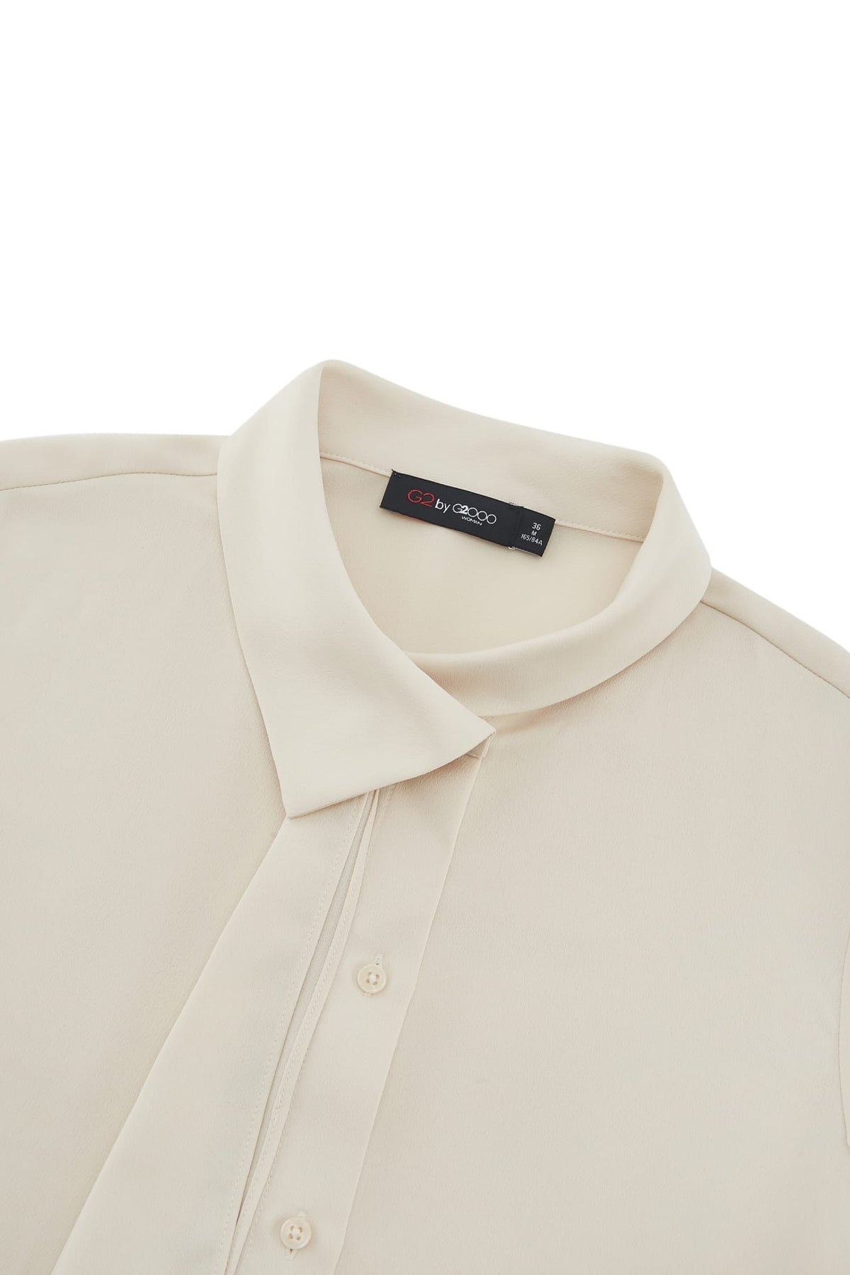 G2000 Blouses Asymmetric Stand Collar Tie Shirt