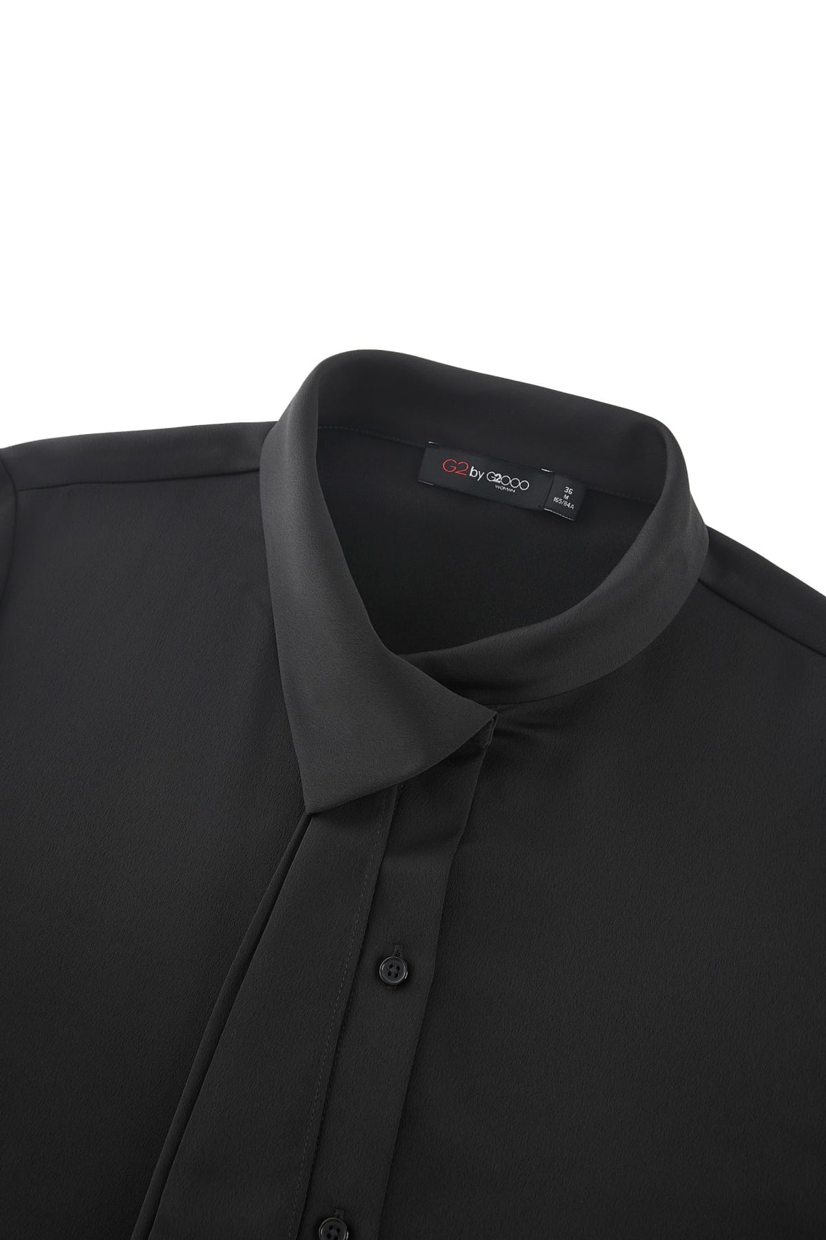 G2000 Blouses Asymmetric Stand Collar Tie Shirt