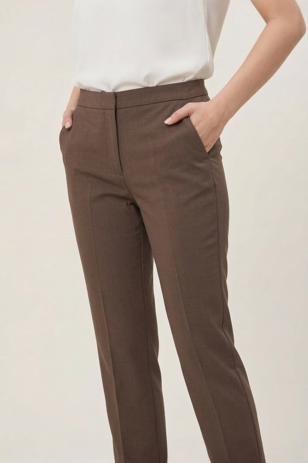 G2000 Pants Three-Proof Finish Twill Straight Leg Suit Pants
