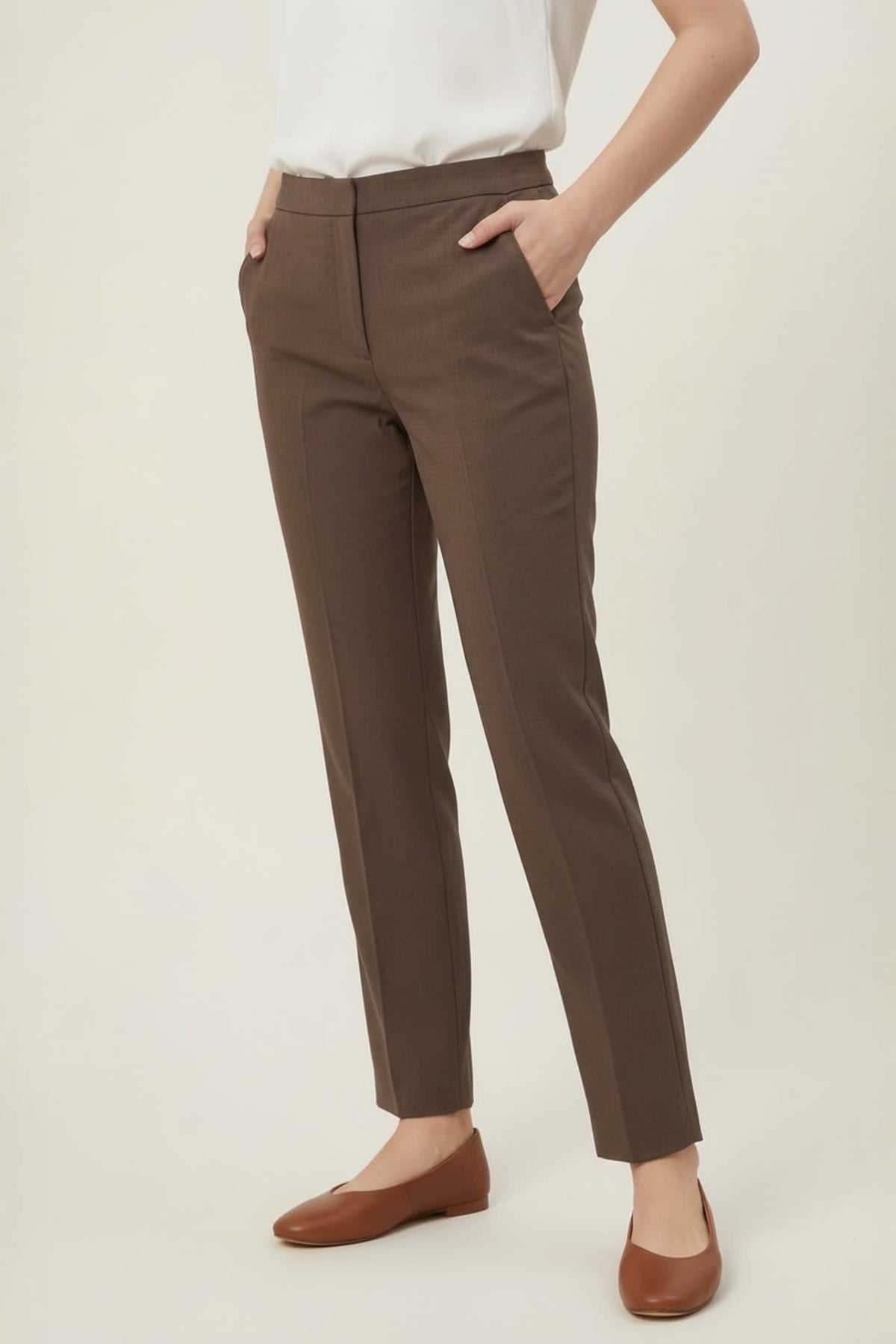 G2000 Pants Three-Proof Finish Twill Straight Leg Suit Pants