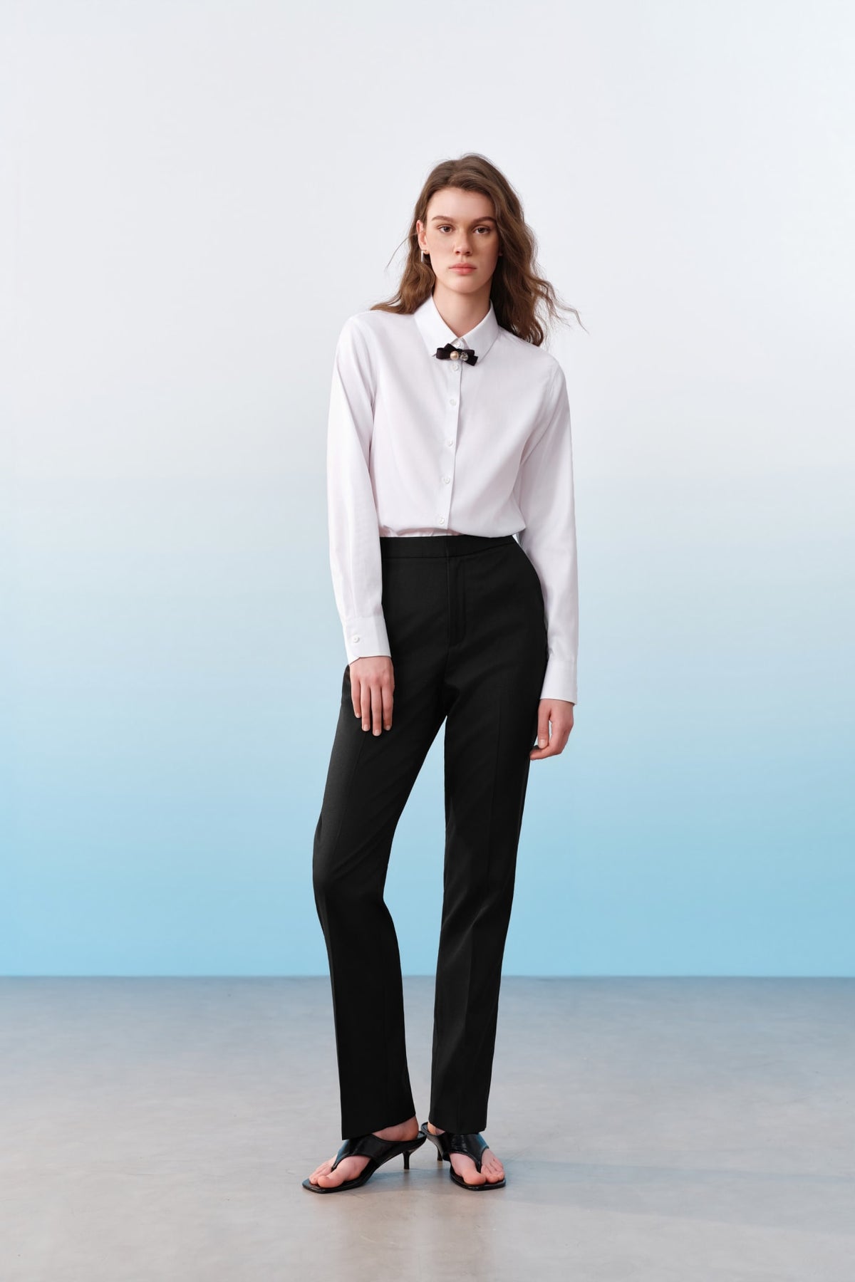 G2000 Pants Three-Proof Finish Twill Straight Leg Suit Pants Black Relaxed Straight Leg